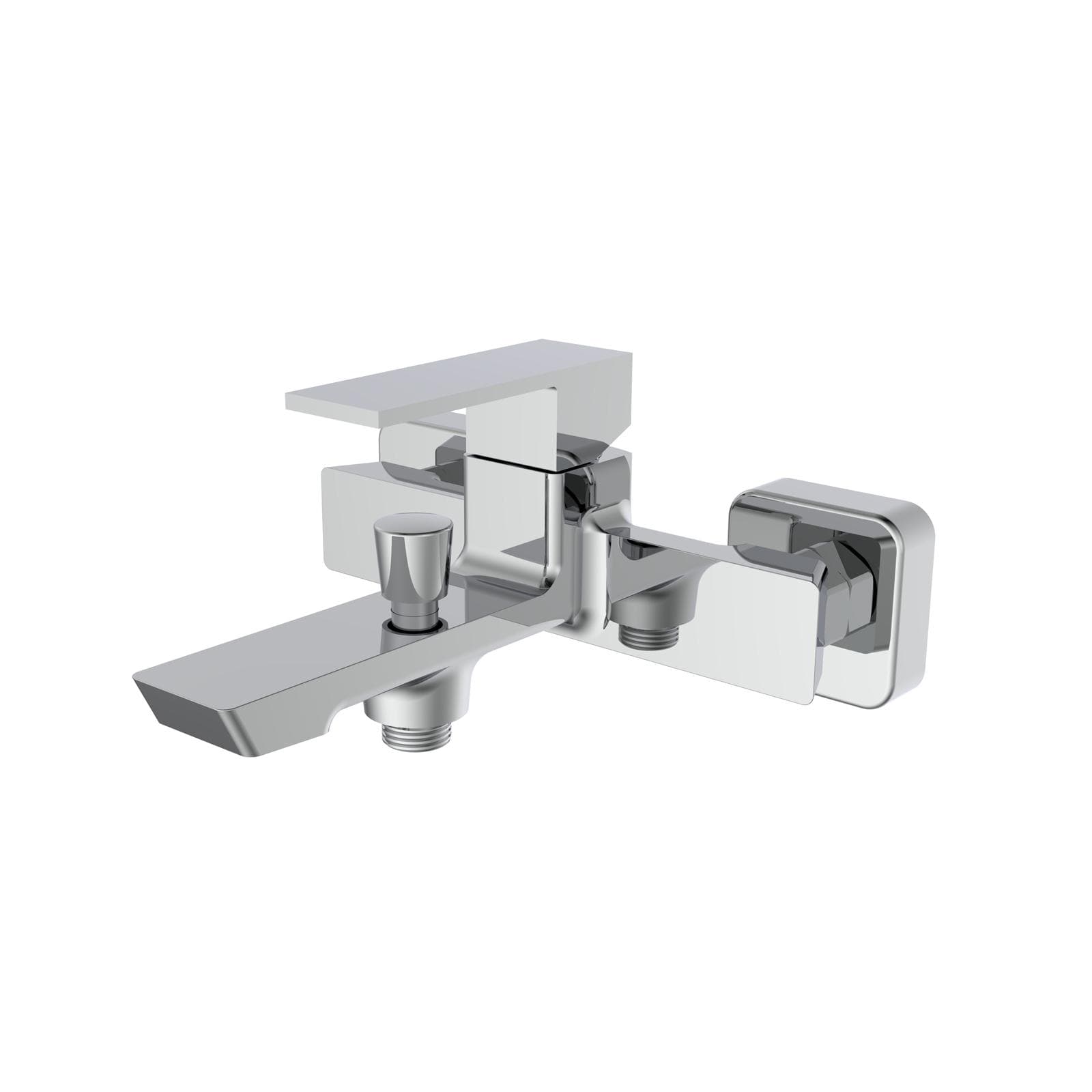 Set miscelatore lavabo a muro bidet ed esterno vasca cromo - Tiamat