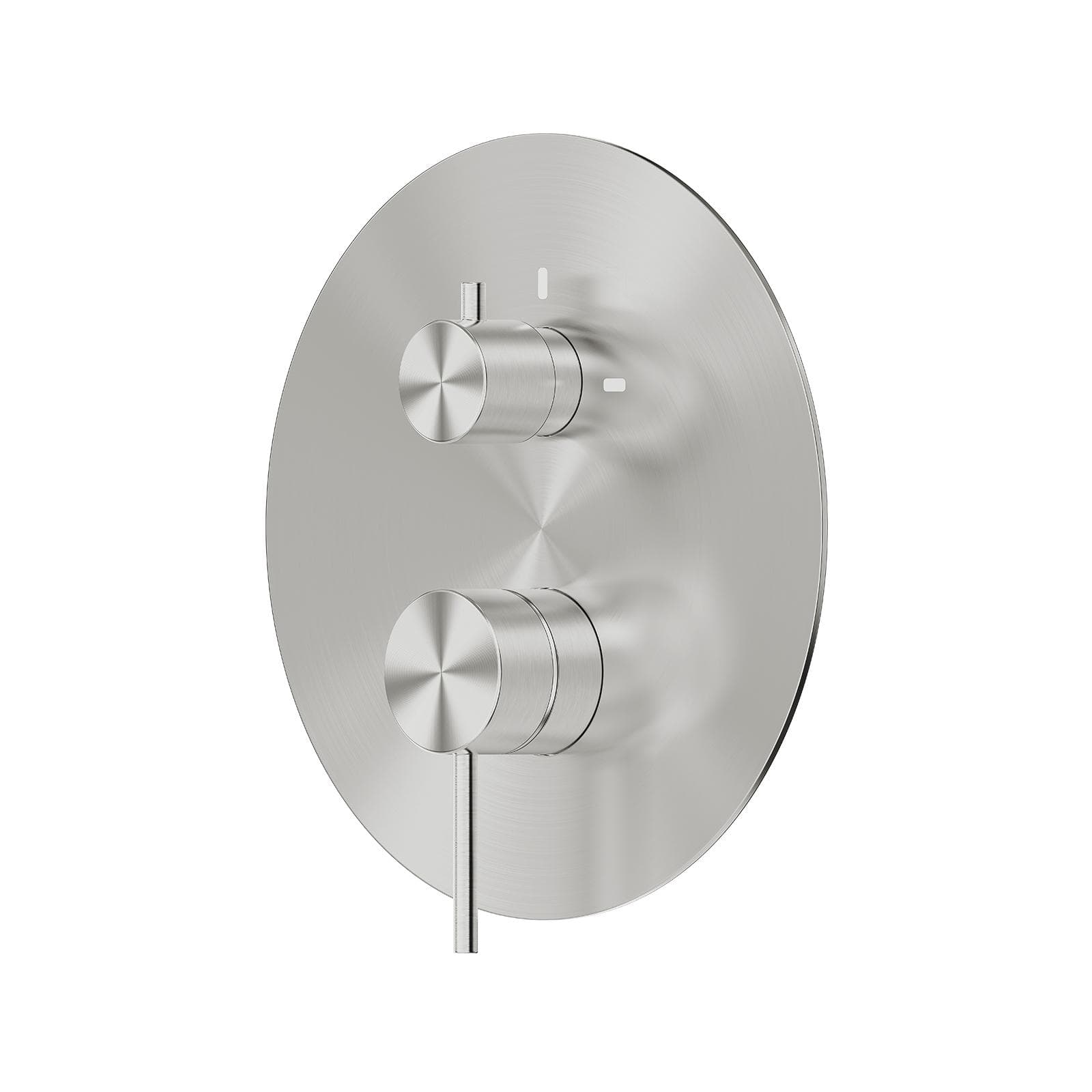 Set miscelatore lavabo a muro canna 20 cm e bidet con incasso doccia con deviatore acciaio inox 316 – Pure