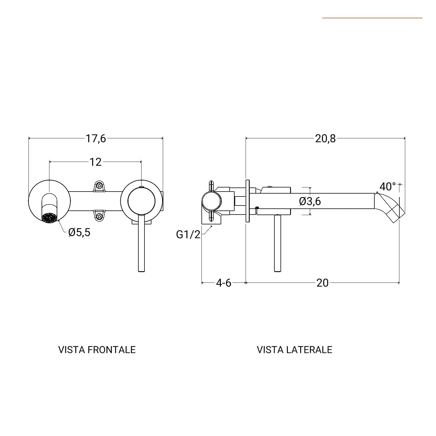 Set miscelatore lavabo a muro e bidet con incasso doccia nero opaco – Oasis