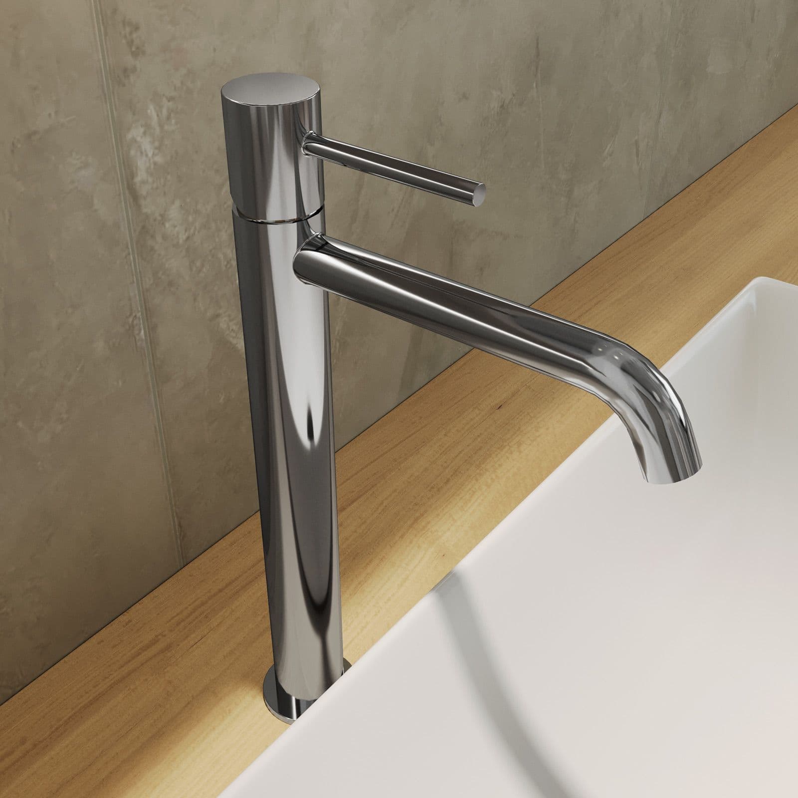Set miscelatore lavabo alto e bidet con incasso doccia cromo – Oasis
