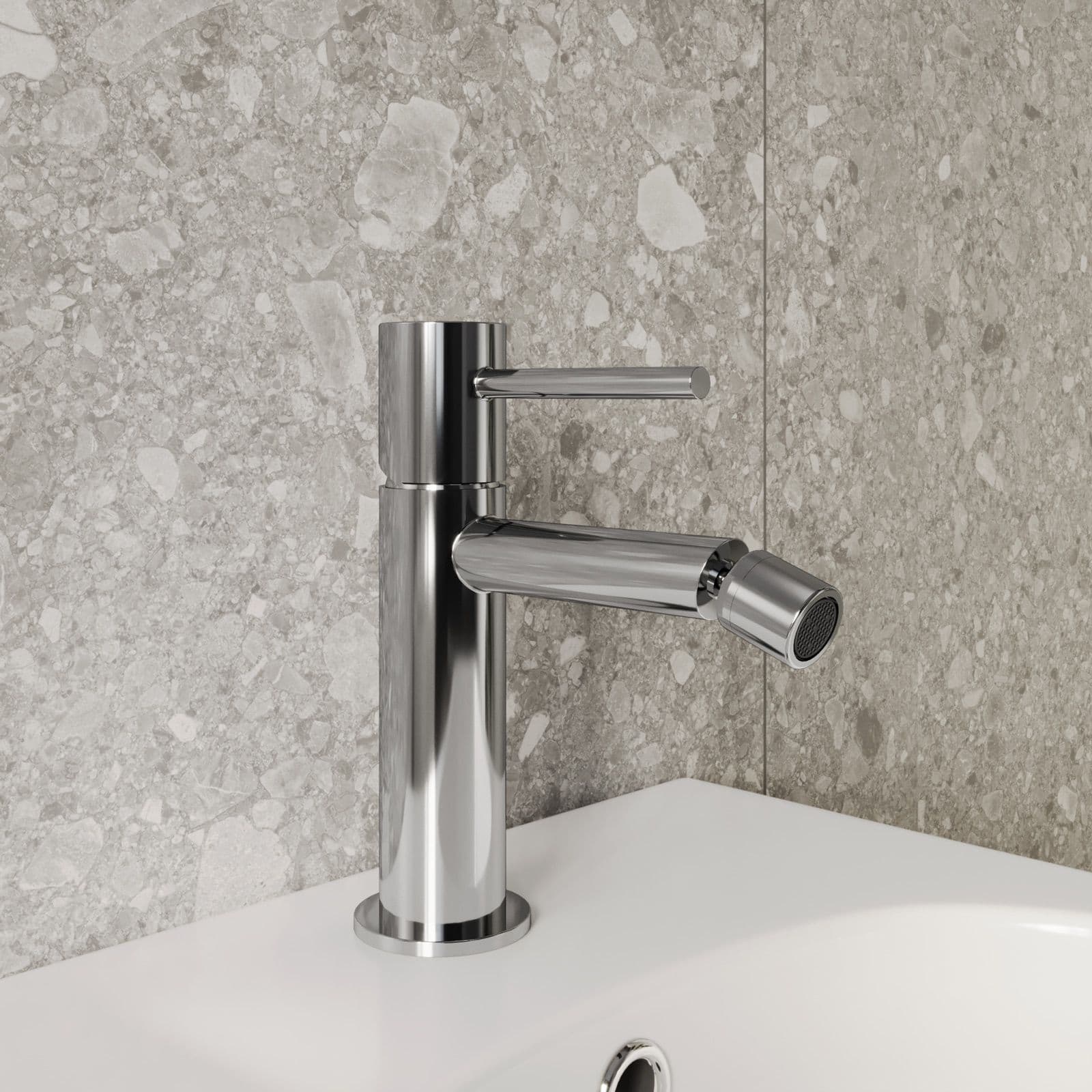Set miscelatore lavabo alto e bidet con incasso doccia cromo – Oasis