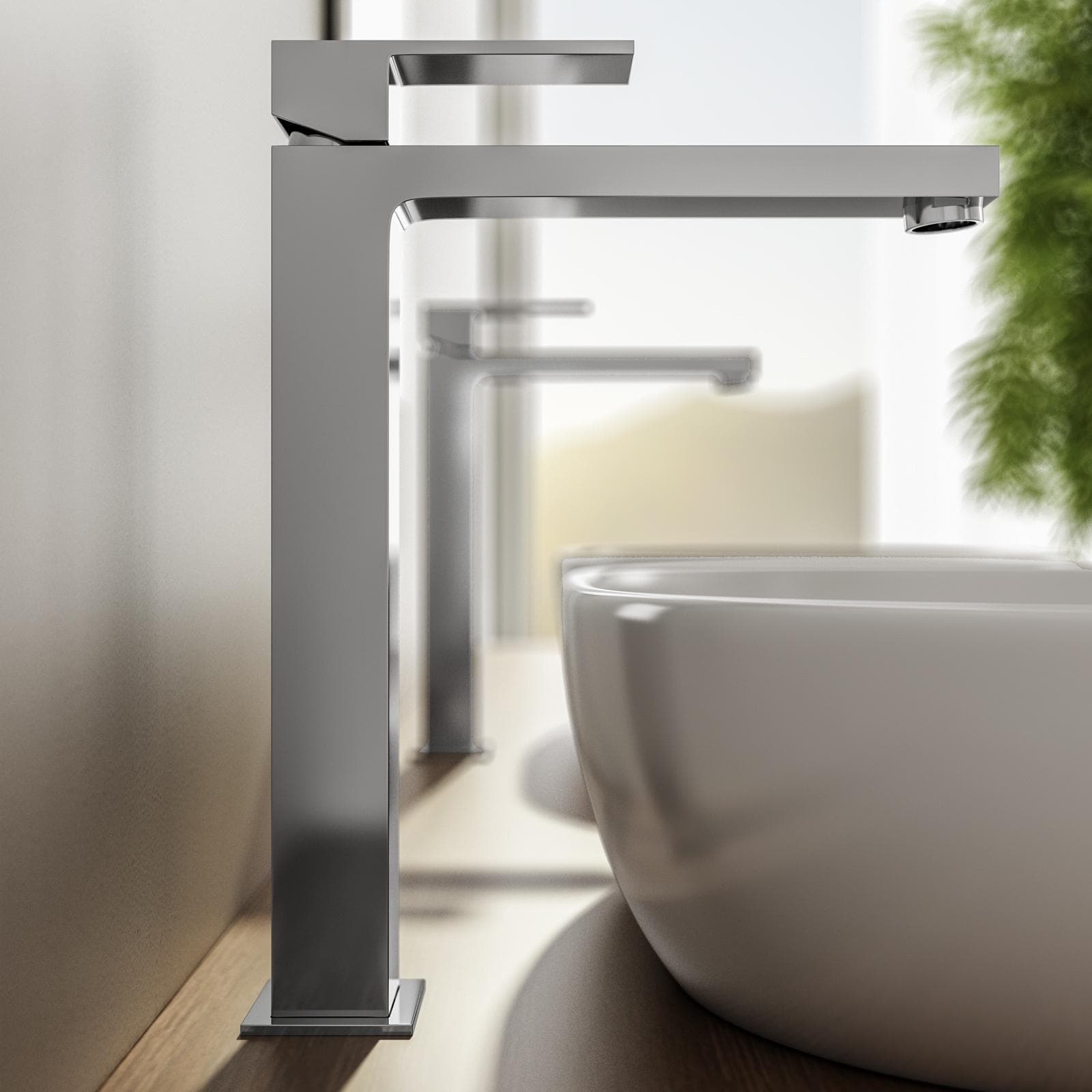 Set miscelatore lavabo alto e bidet cromo – Tiamat