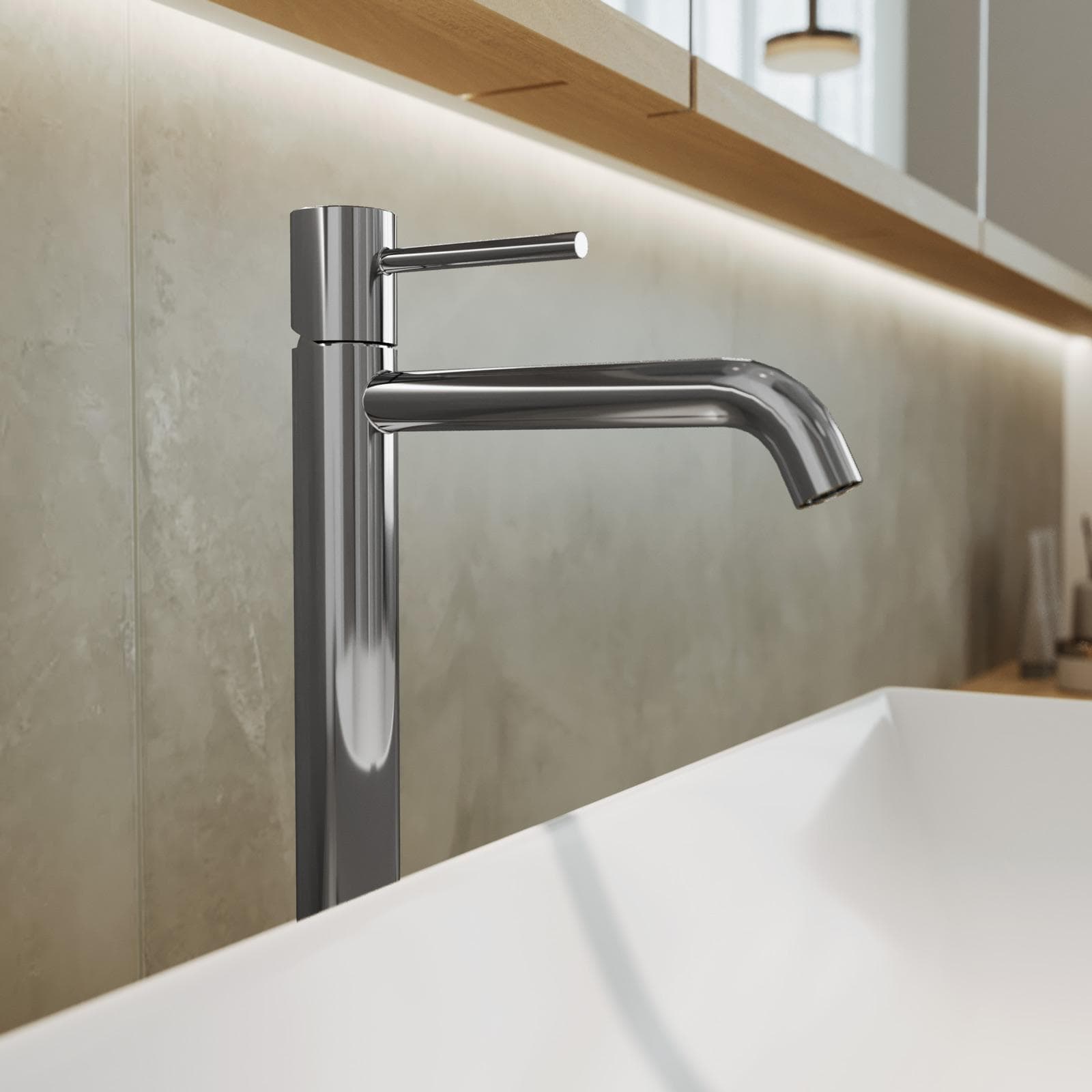 Set miscelatore lavabo alto e bidet cromo – Oasis