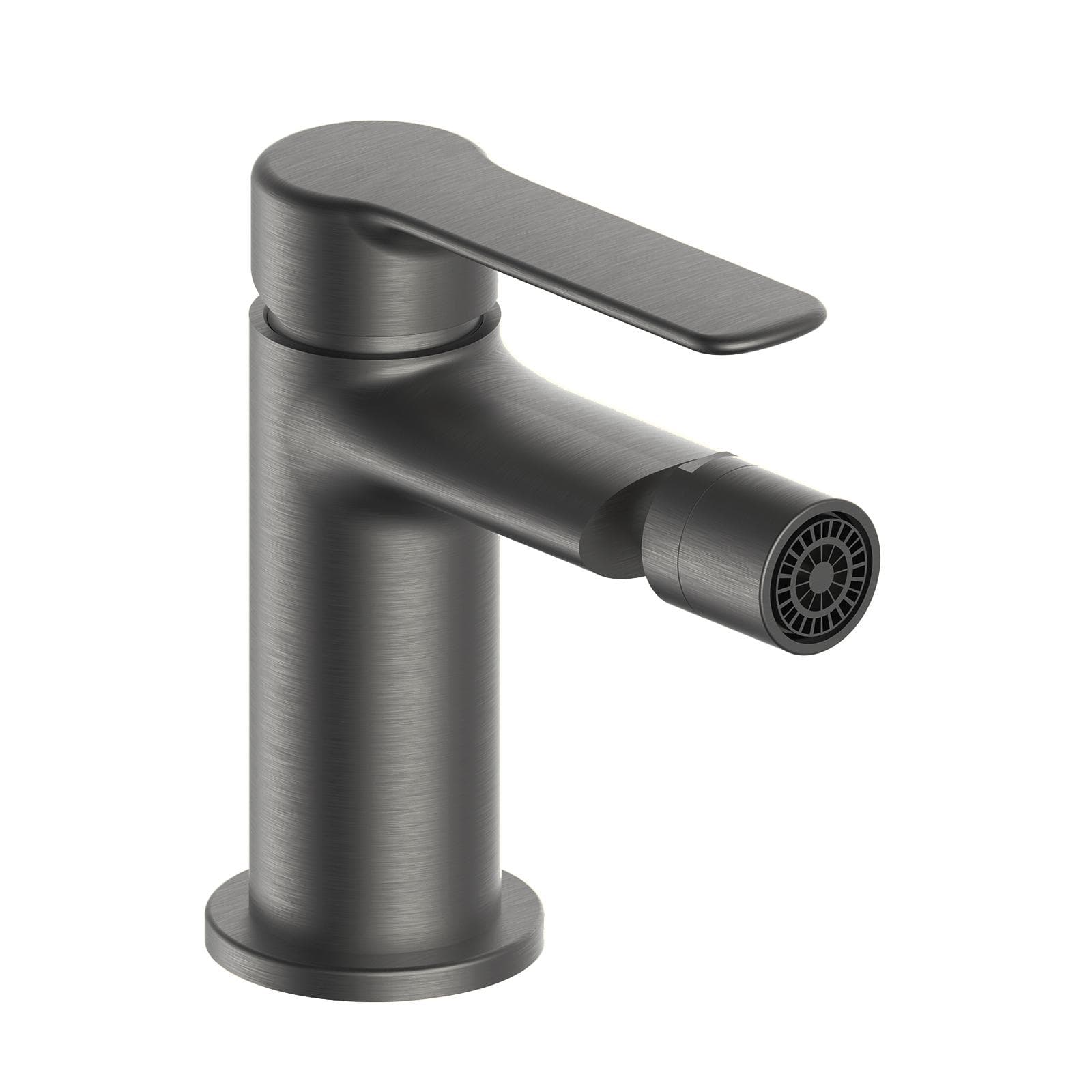 Set miscelatore lavabo alto e bidet nero spazzolato – Tila