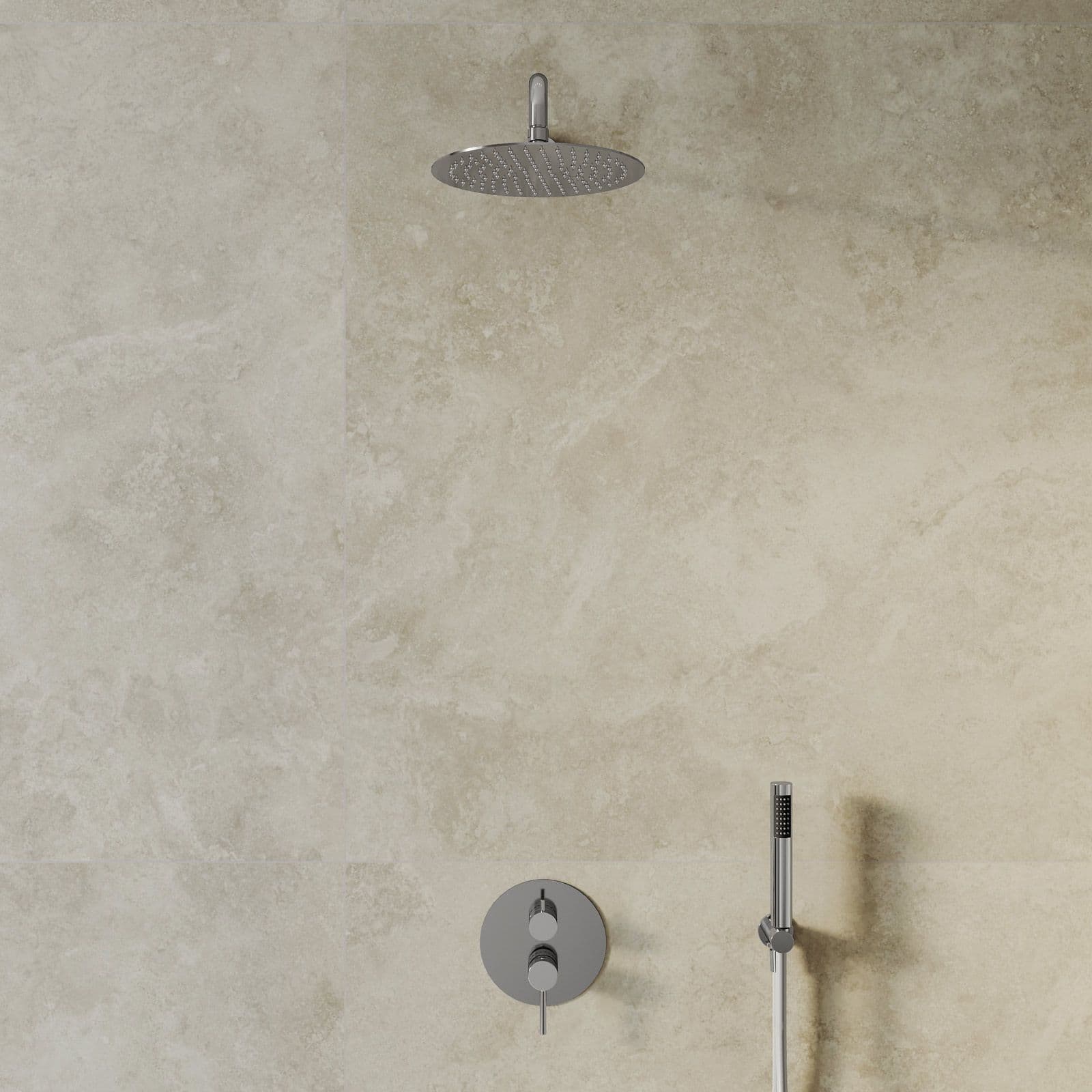 Set miscelatore lavabo e bidet con incasso doccia cromo – Oasis