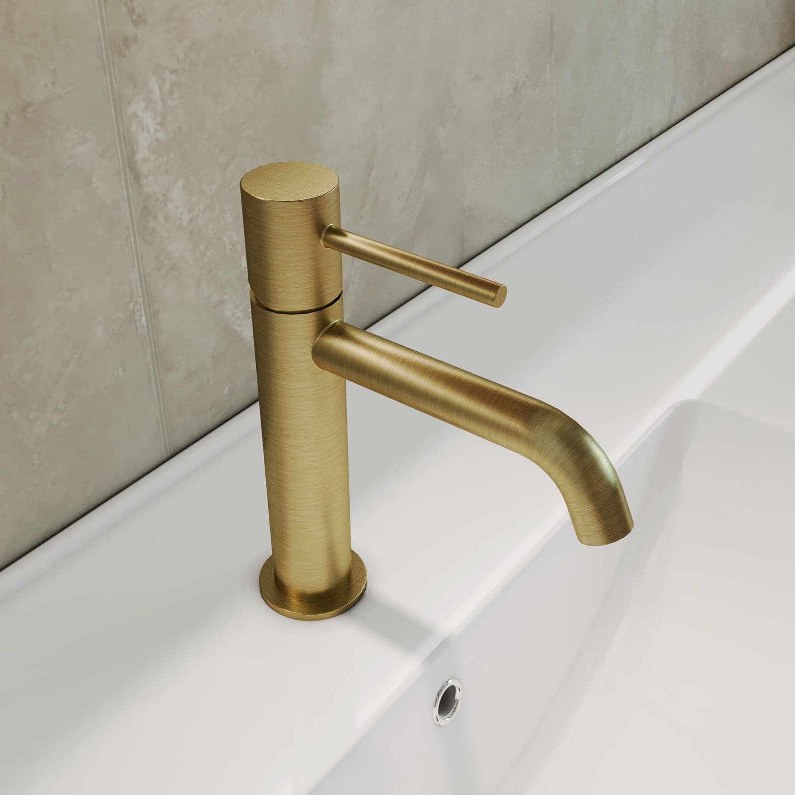 Set miscelatore lavabo e bidet con incasso doccia termostatico oro spazzolato – Oasis