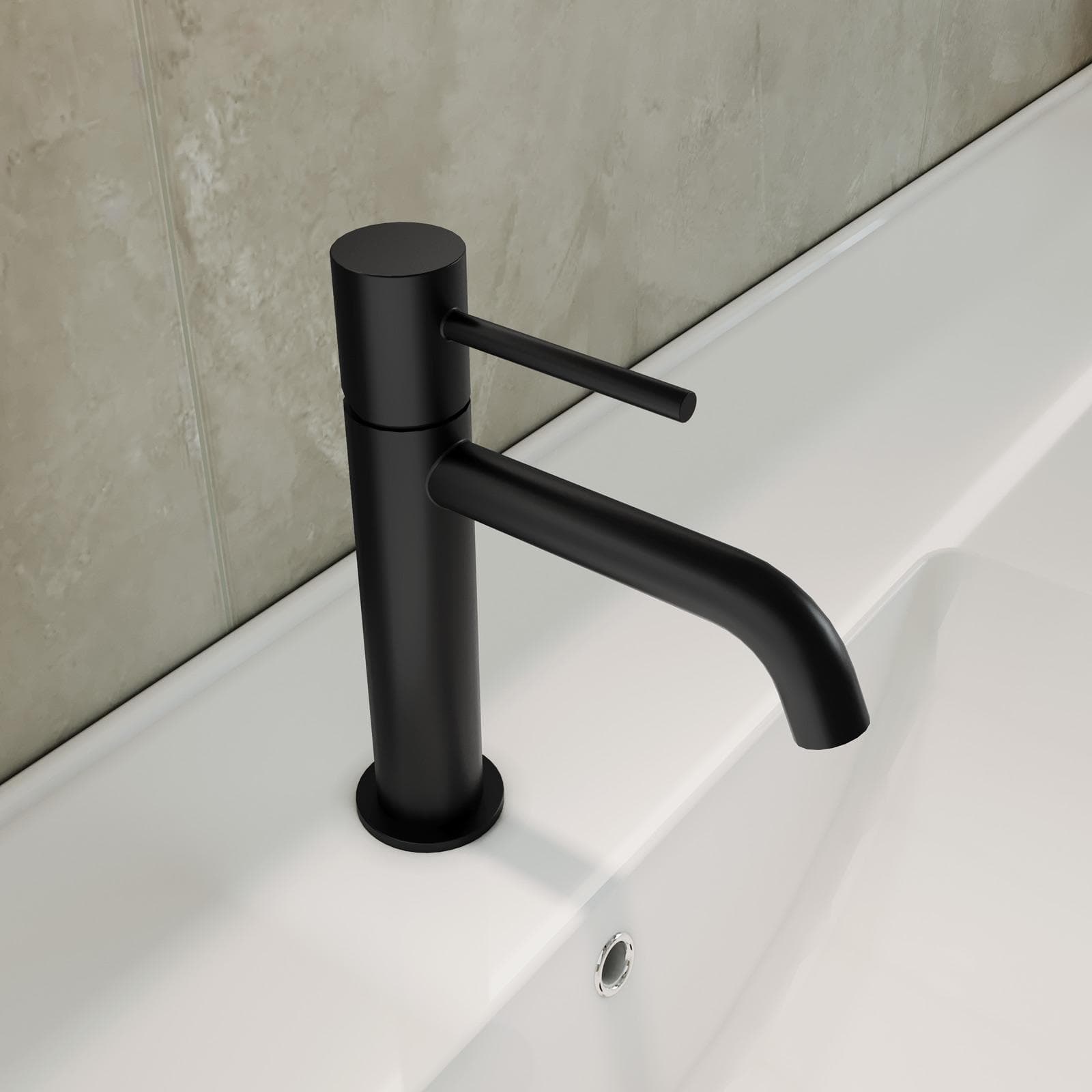 Set miscelatore lavabo e bidet nero opaco – Oasis