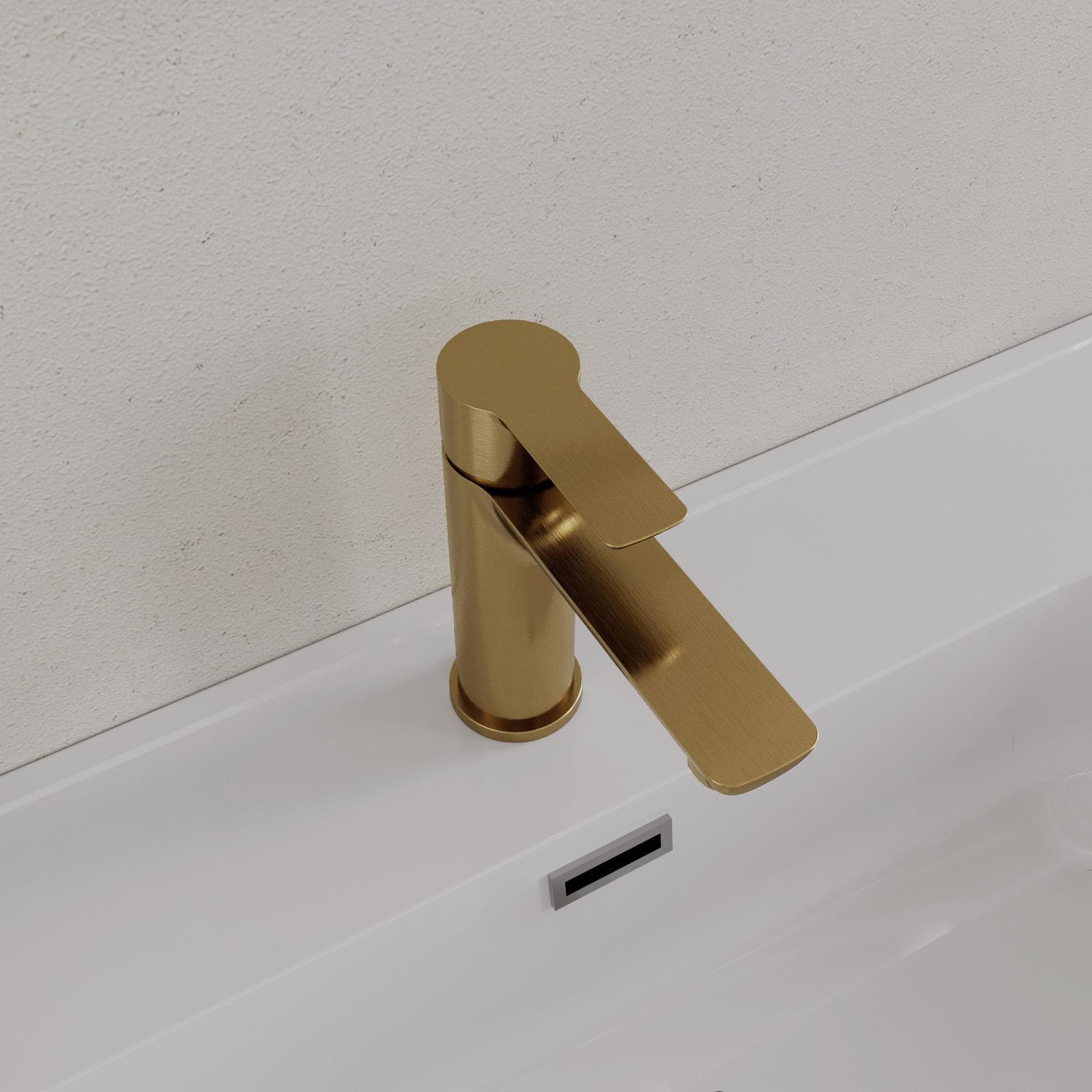 Set miscelatore lavabo e bidet oro spazzolato – Key