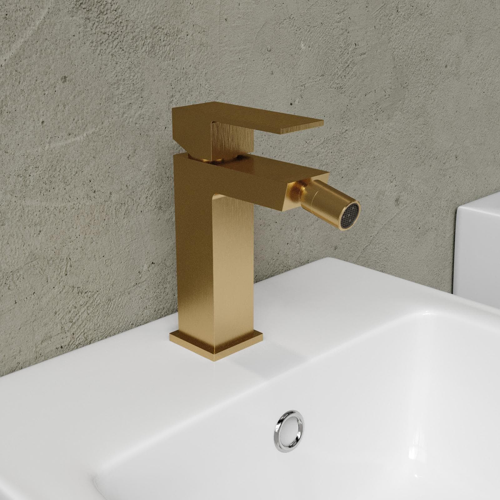 Set miscelatore lavabo e bidet oro spazzolato – Kyria