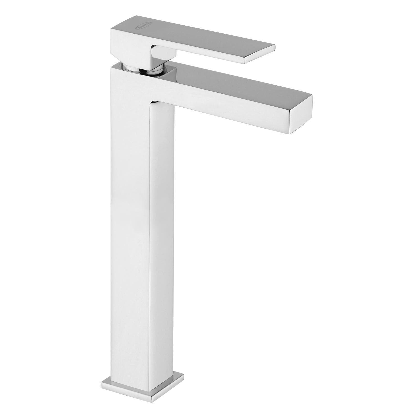 Set miscelatori lavabo alto e bidet per piletta click clack Jacuzzi - Rubinetteria Linea Crux