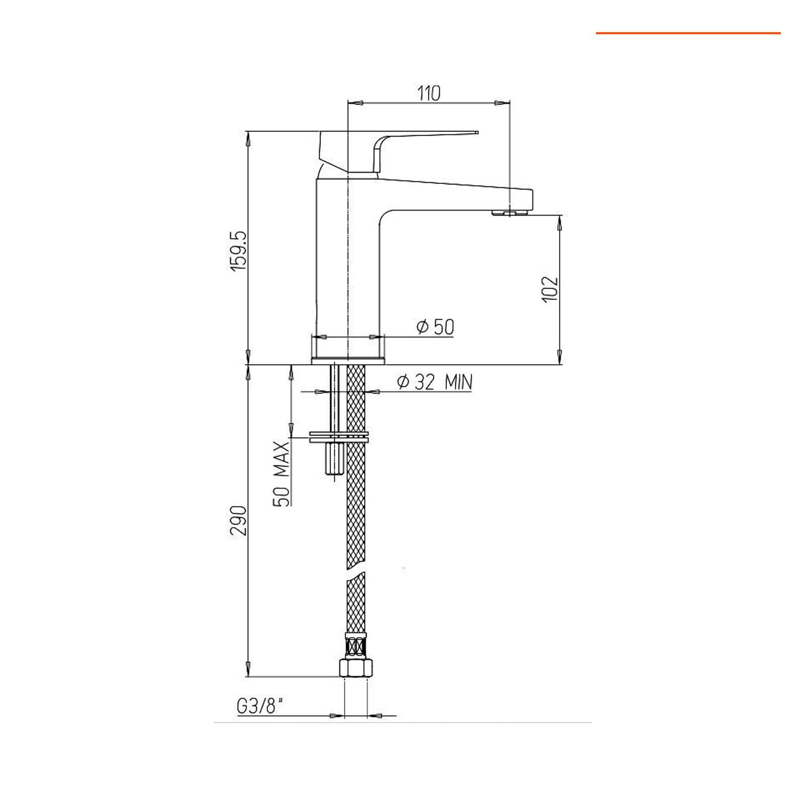 Set miscelatori lavabo e bidet nero opaco Inca di Jacuzzi - Rubinetteria