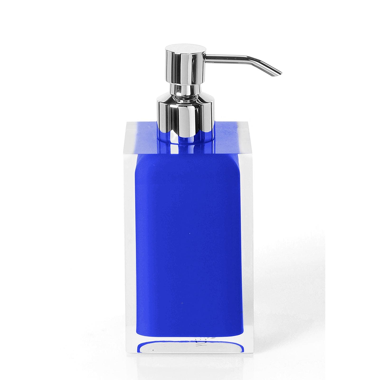 Set portaspazzolino dosasapone e portasapone blu e trasparente - Rainbow di Gedy