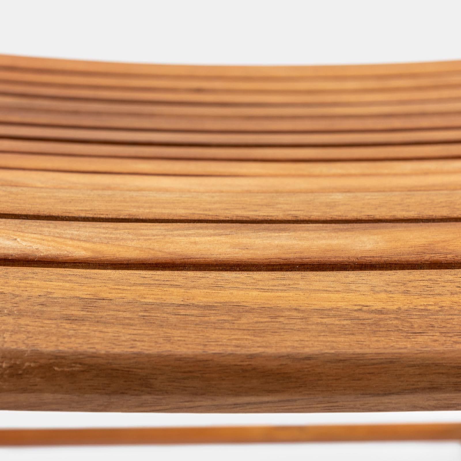Set pranzo tavolo allungabile 180/260x110 cm con 4 sedie pieghevoli in legno di acacia - Paja