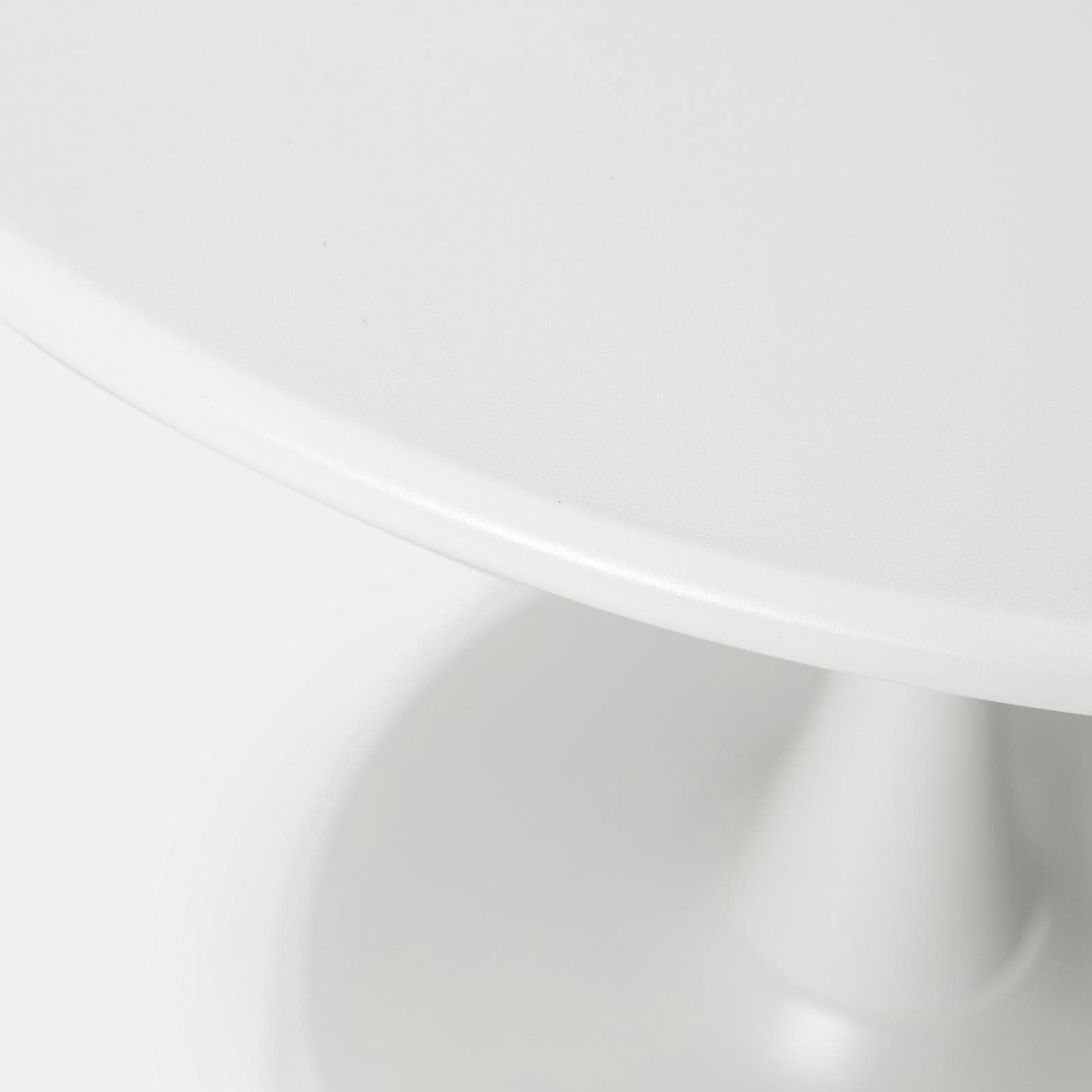 Set pranzo tavolo rotondo 100 cm e 4 sedie impilabili in polipropilene bianco - Tulipano