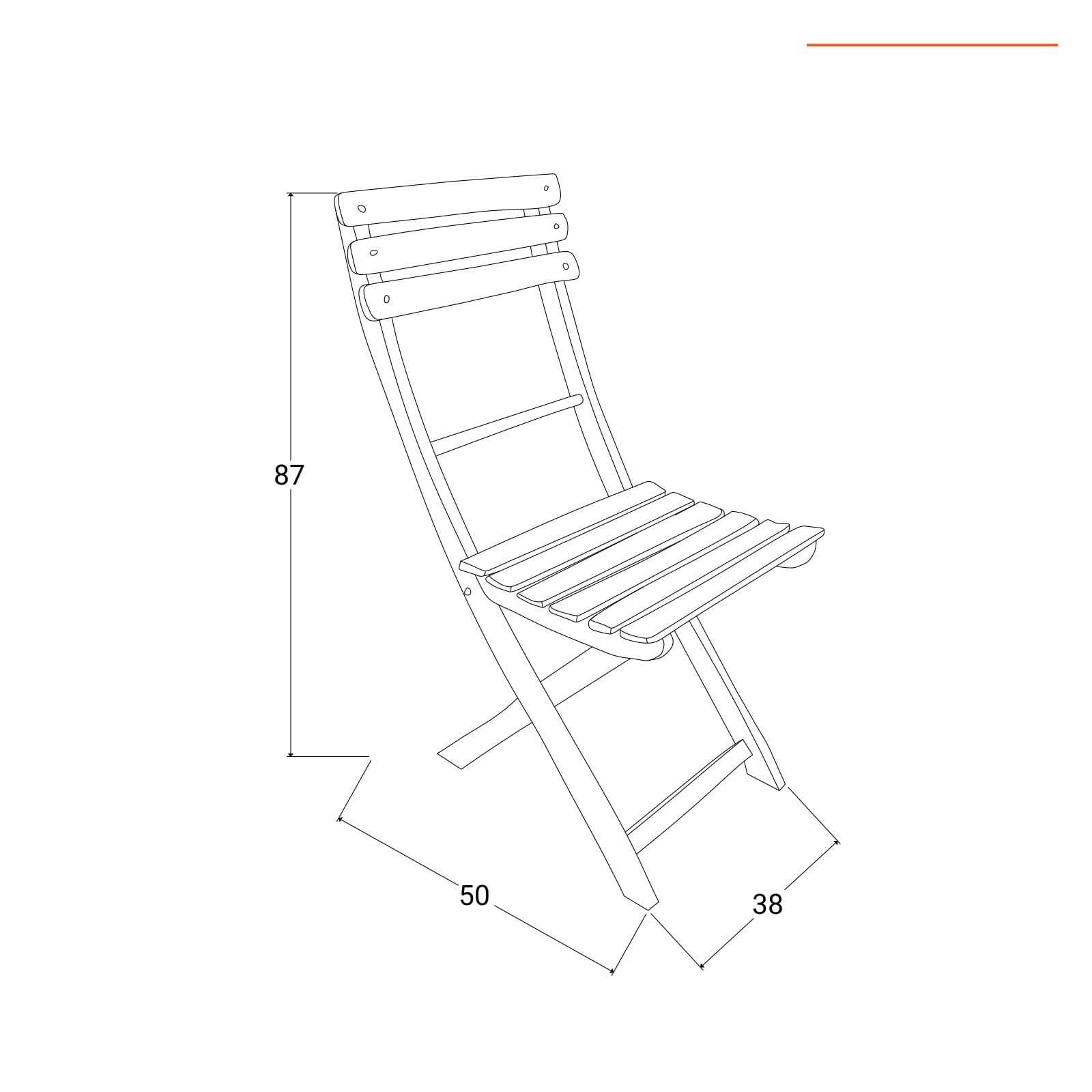 Set pranzo con tavolo rotondo 100 cm e 4 sedie pieghevoli in legno di acacia - Paja