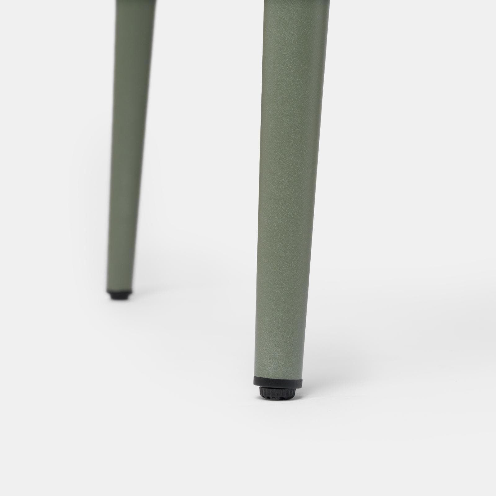 Set pranzo tavolo 150x80 cm e 4 sedie con braccioli in corda verde - Levanto