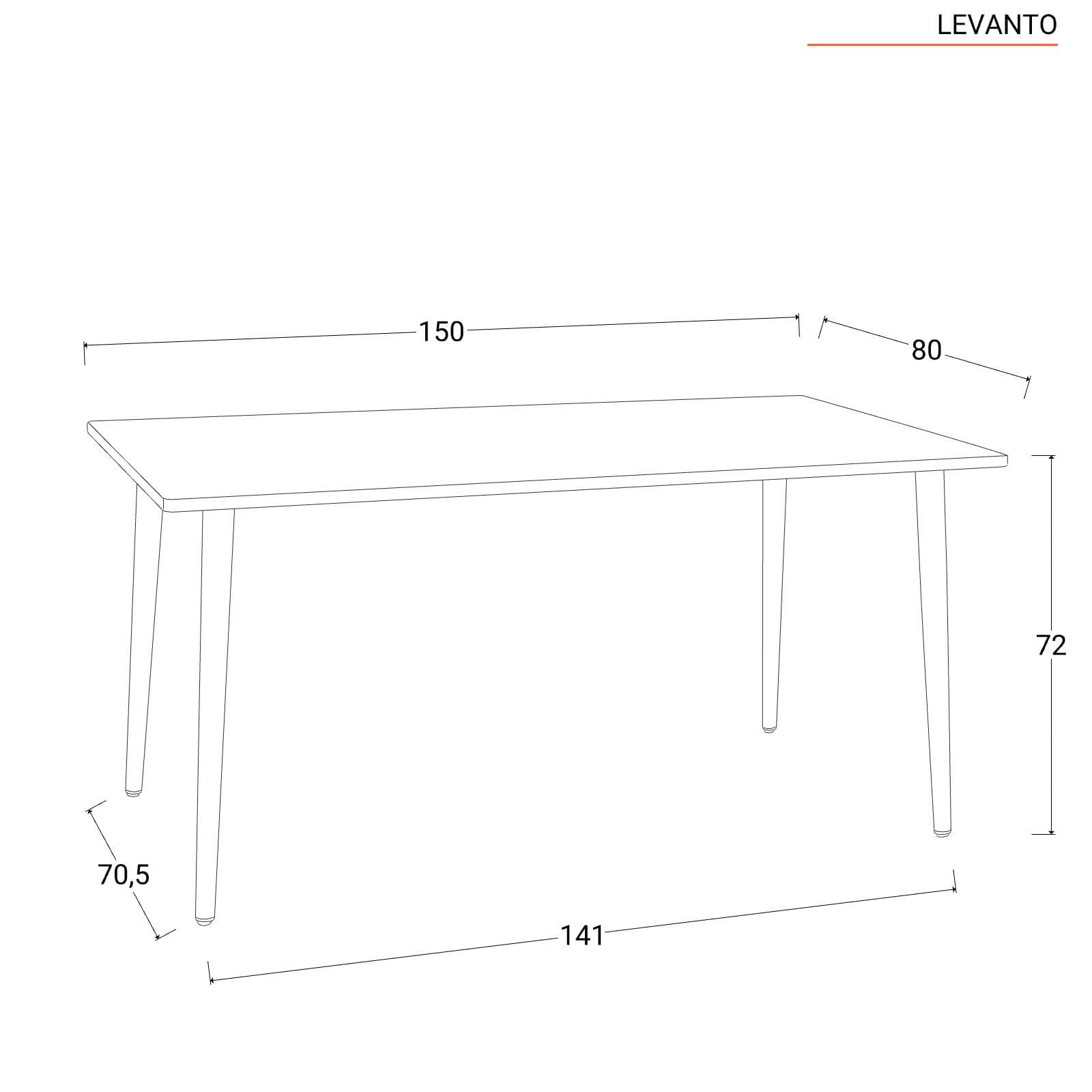 Set pranzo tavolo 150x80 cm e 4 sedie con braccioli in corda verde - Levanto