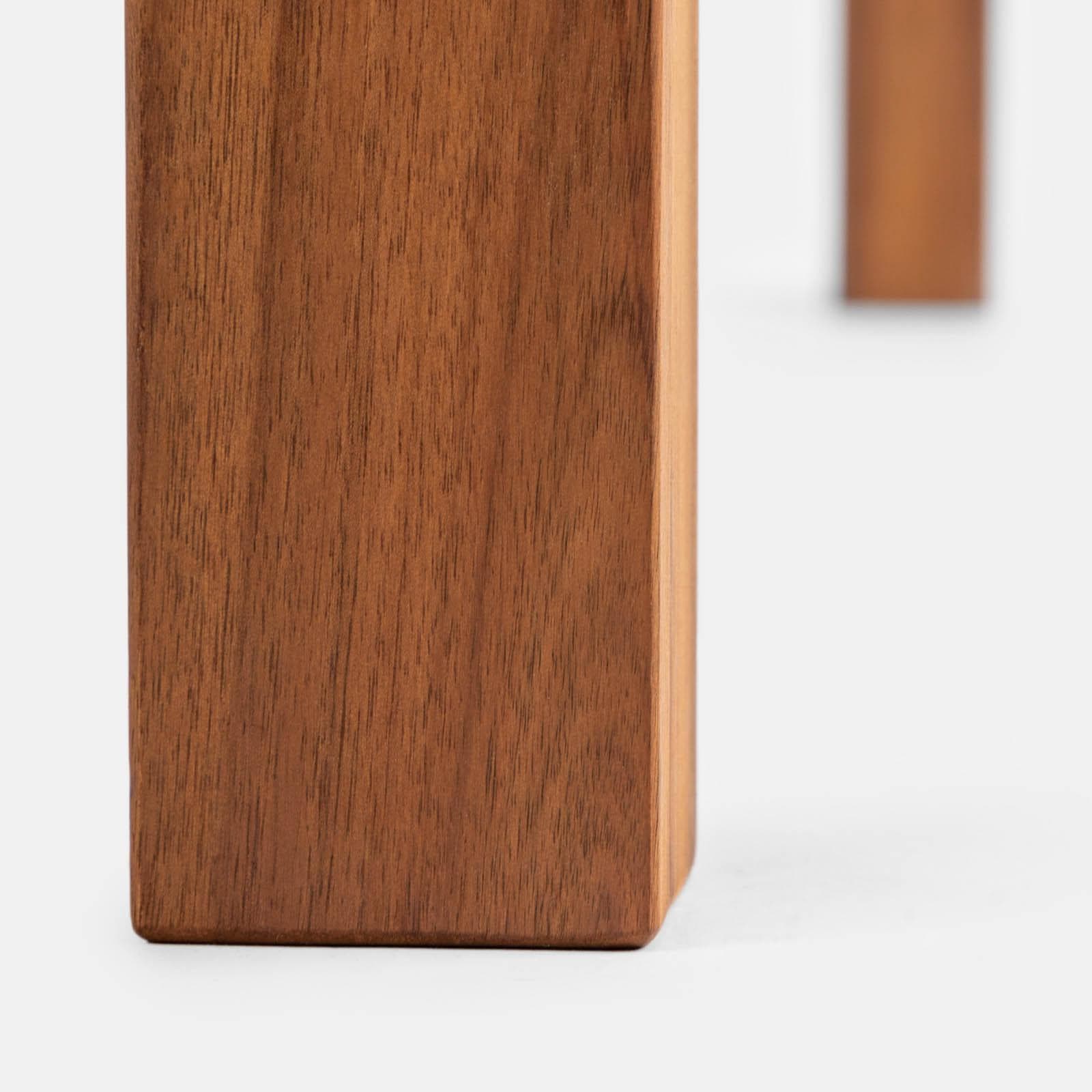 Set pranzo tavolo 160x80 cm e 4 sedie con braccioli regolabili in legno di acacia - Paja
