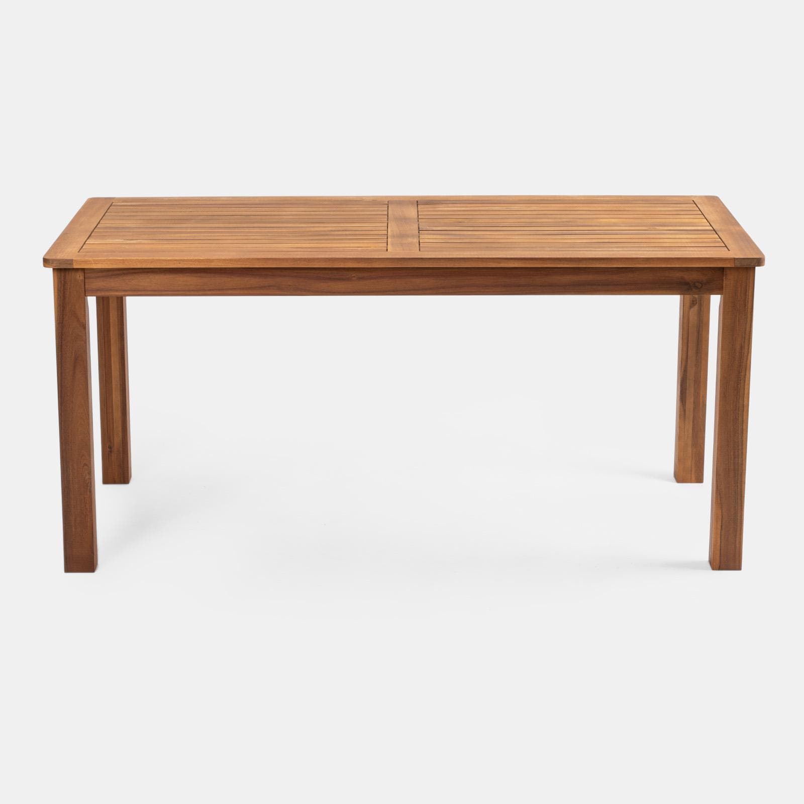 Set pranzo con tavolo 160x80 cm con 4 sedie pieghevoli in legno di acacia - Paja