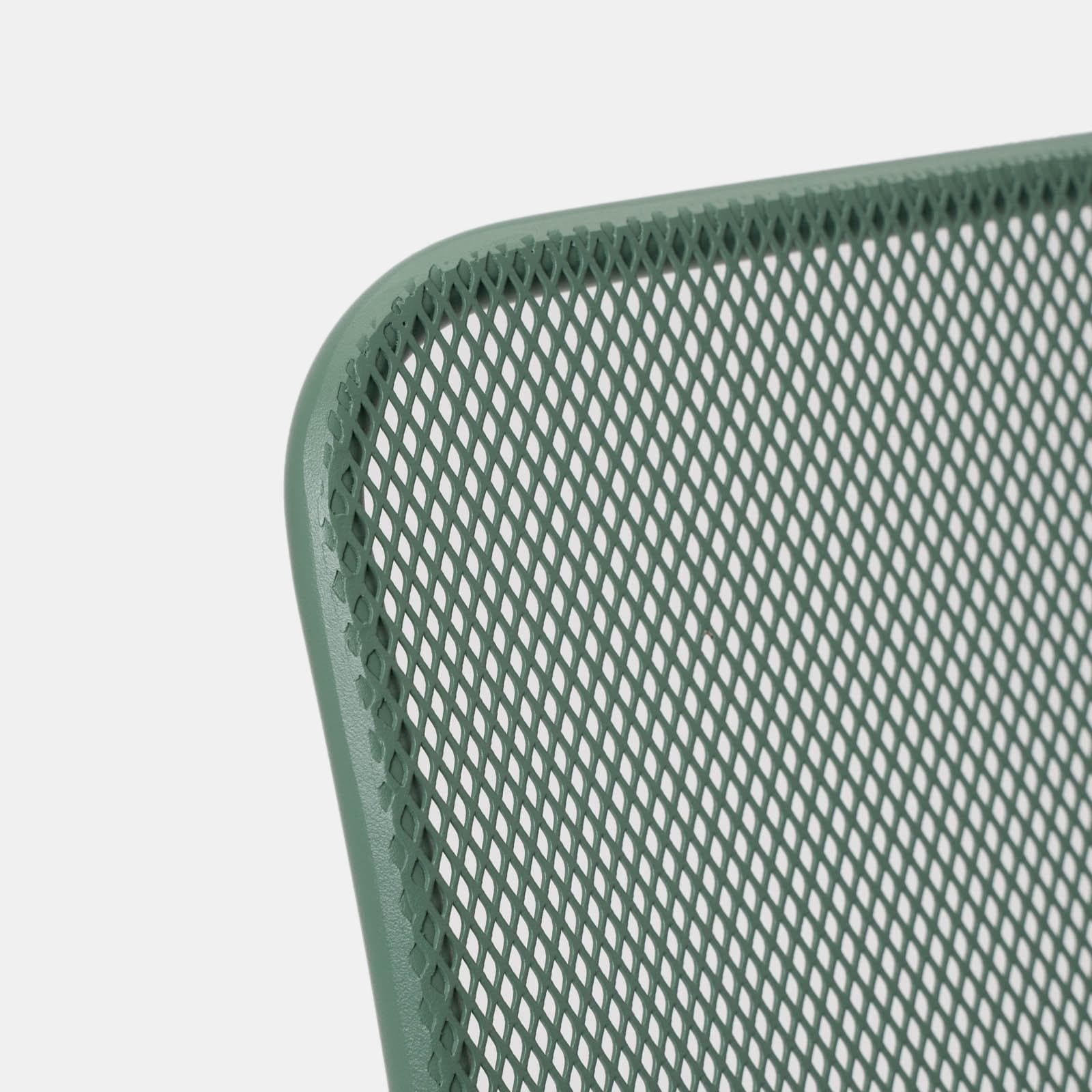 Set bistrot tavolo 60x60 cm e 2 sedie in acciaio verde marino - Faber