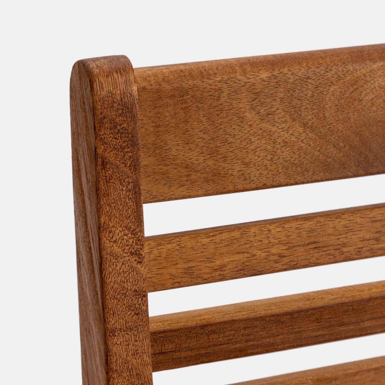 Set bistrot con tavolo 60x60 cm e 2 sedie pieghevoli in legno di acacia - Paja