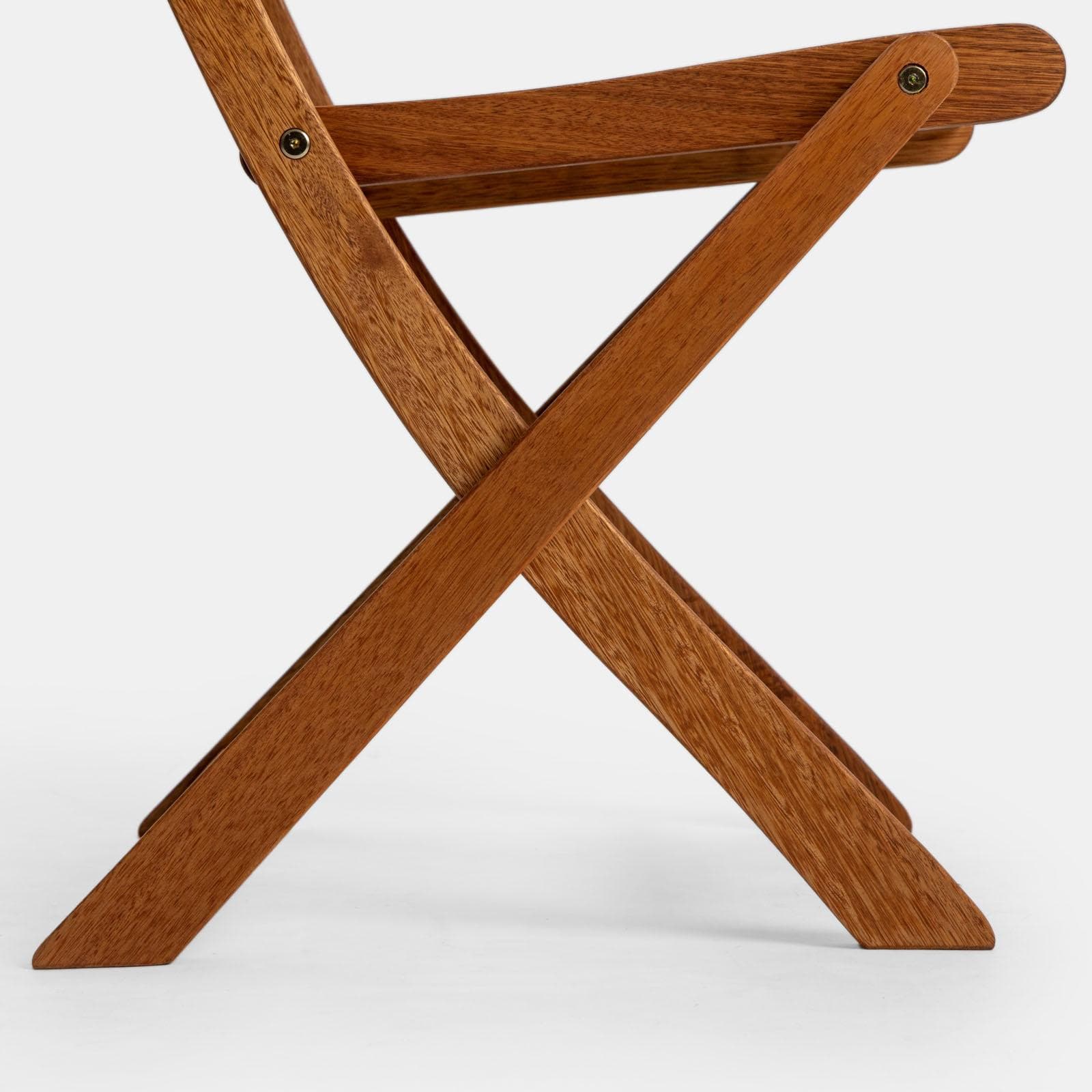 Set bistrot con tavolo 60x60 cm e 2 sedie pieghevoli in legno di acacia - Paja