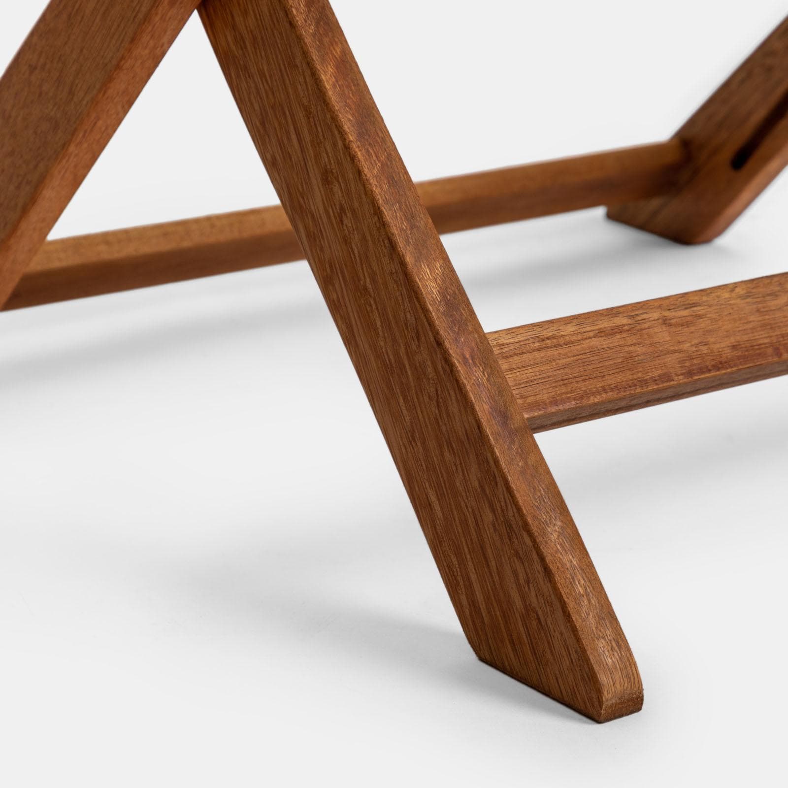 Set bistrot con tavolo 60x60 cm e 2 sedie pieghevoli in legno di acacia - Paja