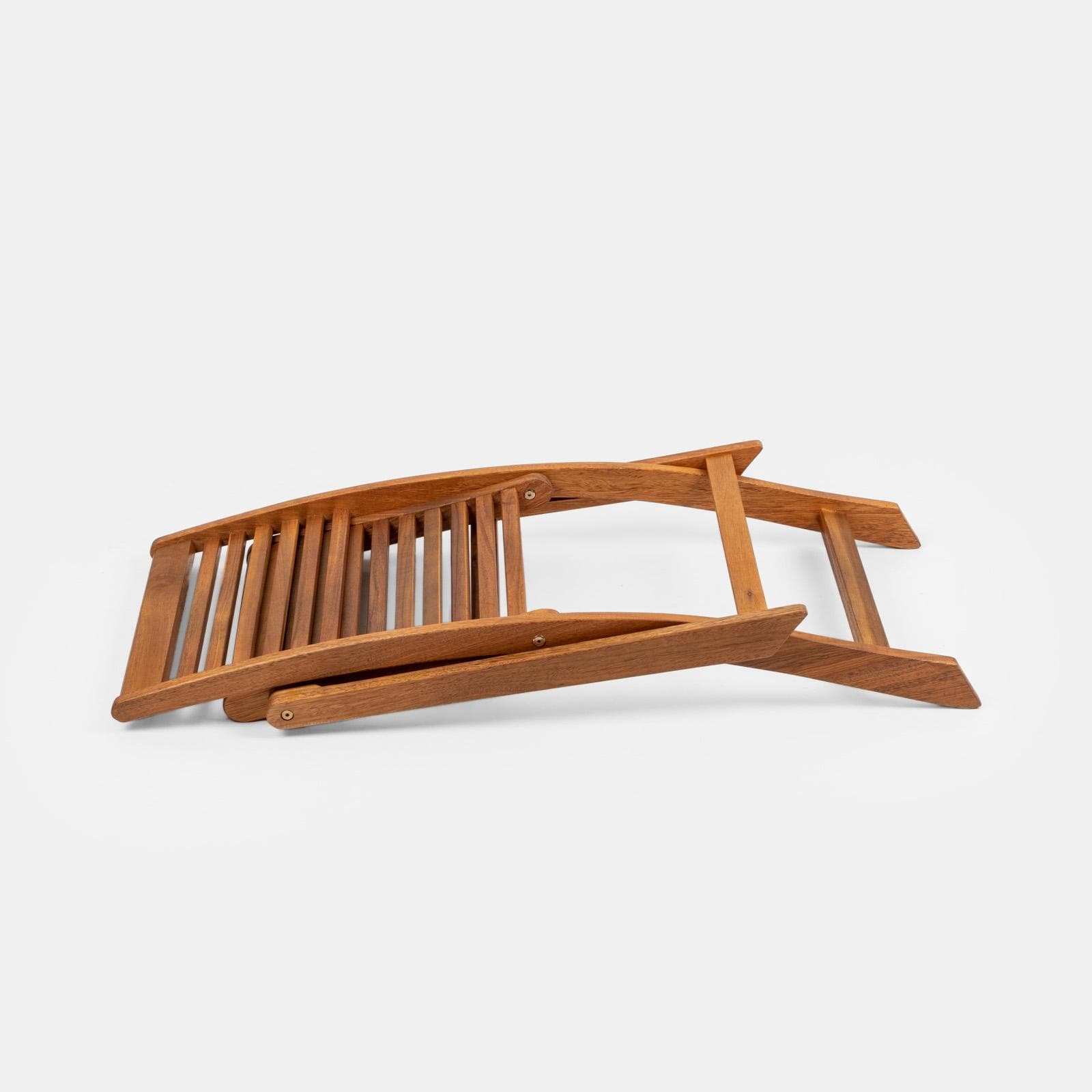 Set bistrot con tavolo 60x60 cm e 2 sedie pieghevoli in legno di acacia - Paja