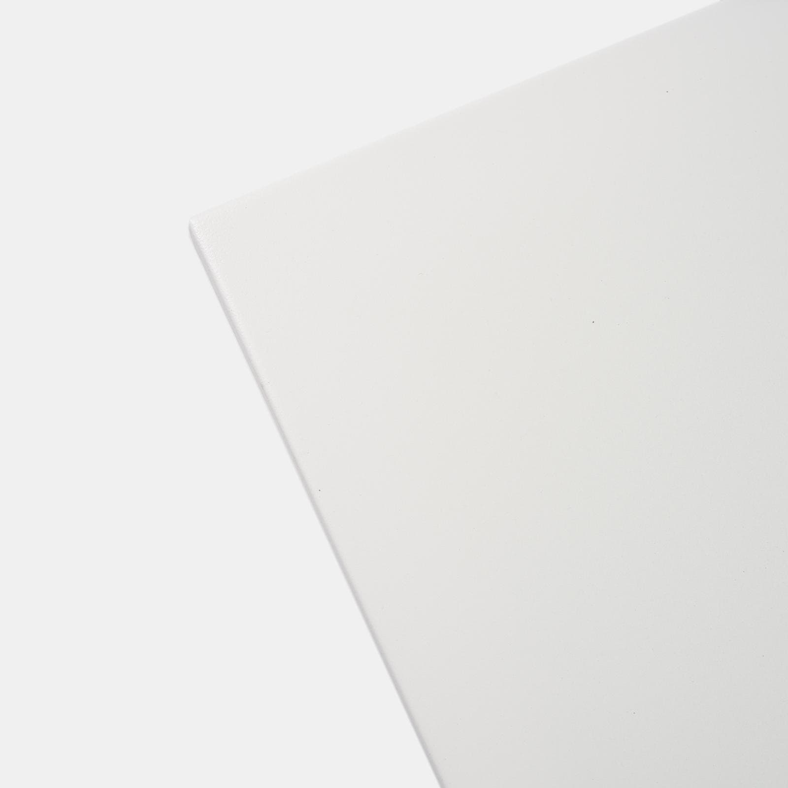 Set pranzo pieghevole tavolo 110x70 cm e 4 sedie in metallo bianco - Atelier
