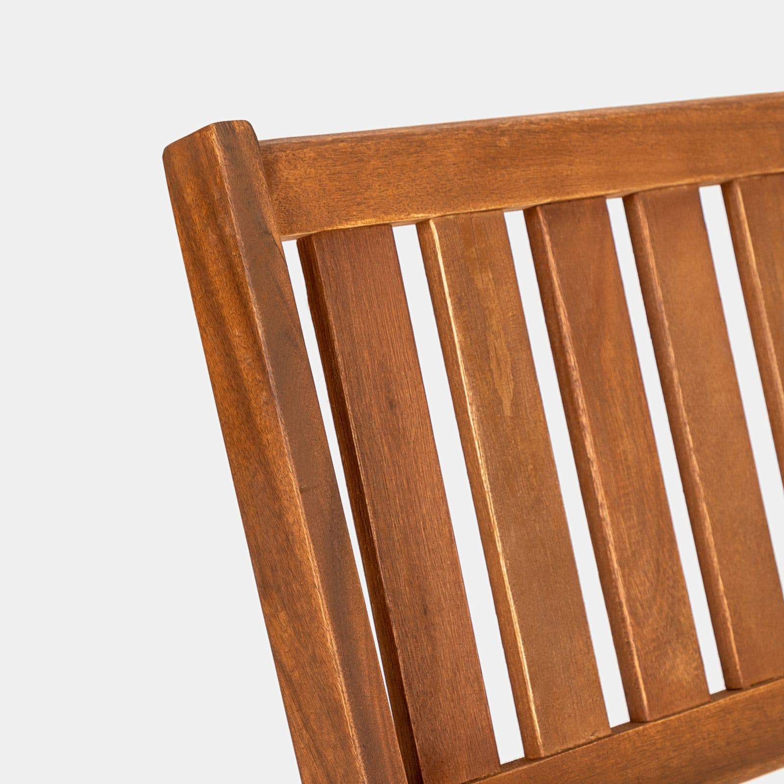 Set bistrot con tavolo pieghevole 70x70 cm e 2 sedie pieghevoli in legno di acacia - Paja