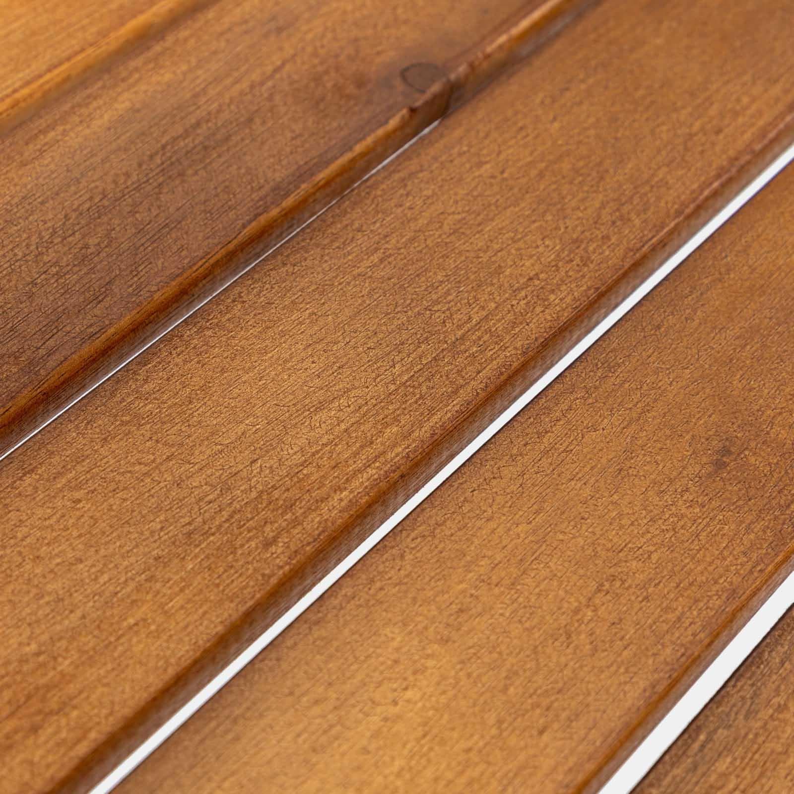 Set pranzo tavolo 80x80 cm e 4 sedie regista tortora in legno d'acacia - Paja
