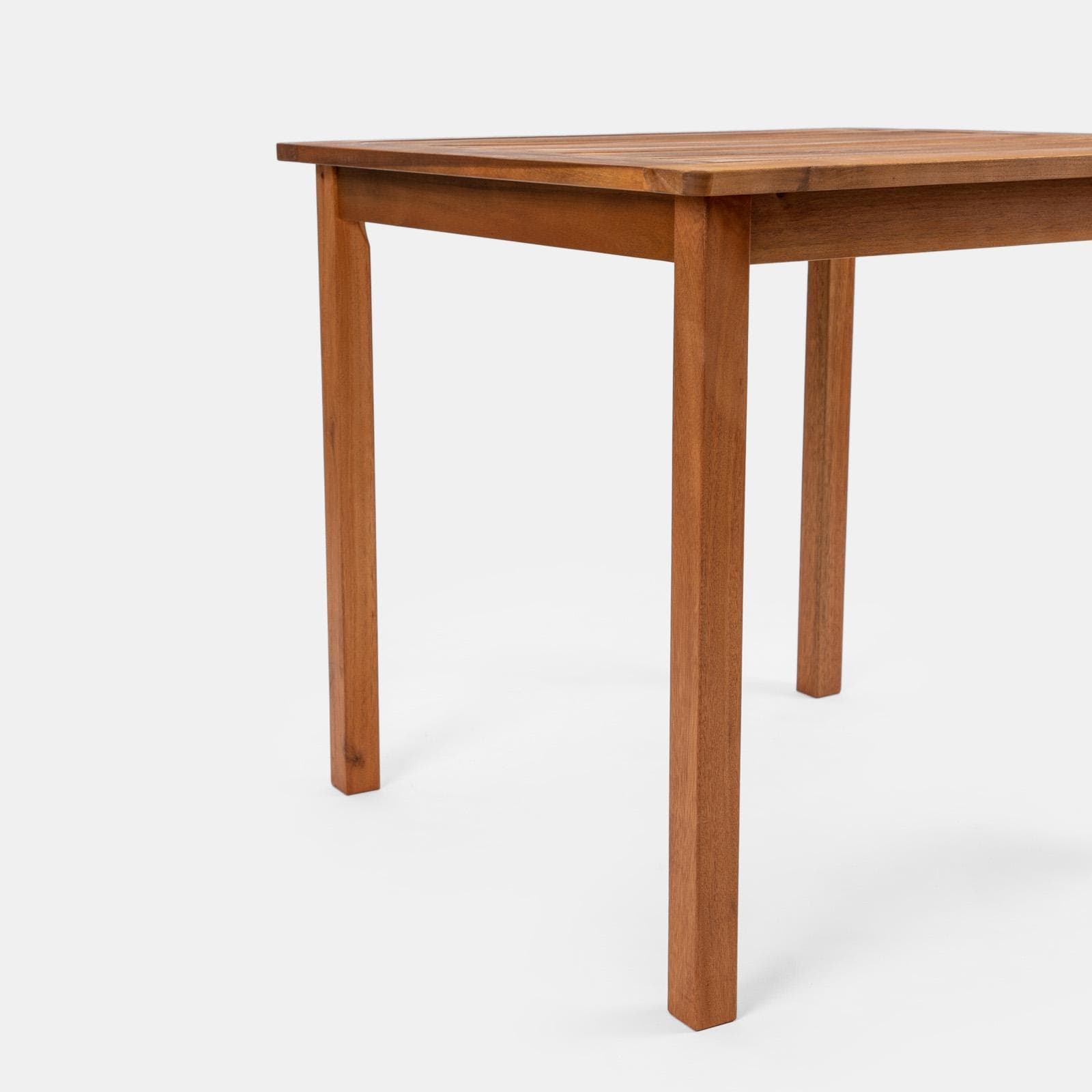 Set pranzo tavolo 80x80 cm e 4 sedie regista tortora in legno d'acacia - Paja