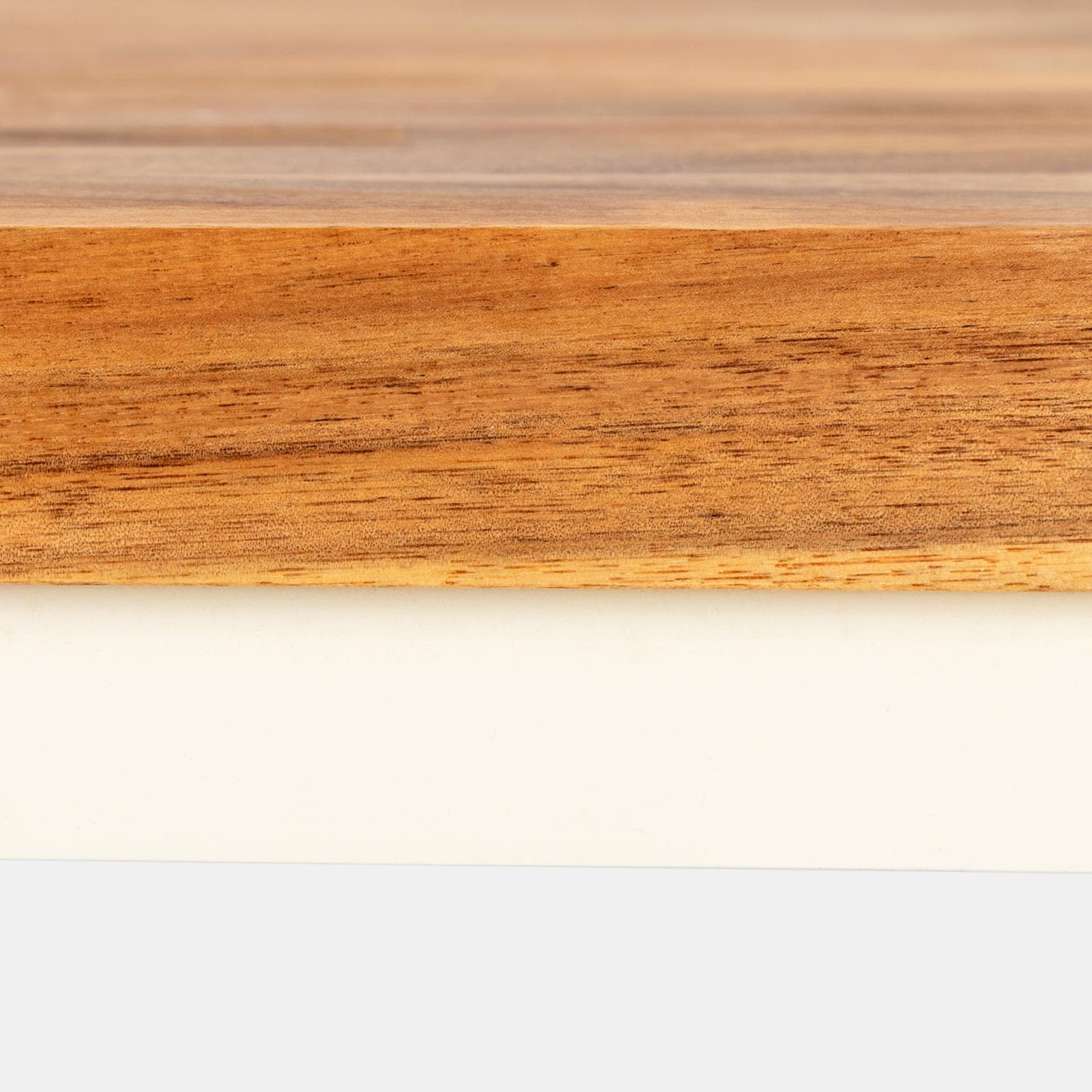 Set pranzo tavolo con piano in legno di acacia 115x70 cm e 4 sedie impilabili blu maldive - Paint