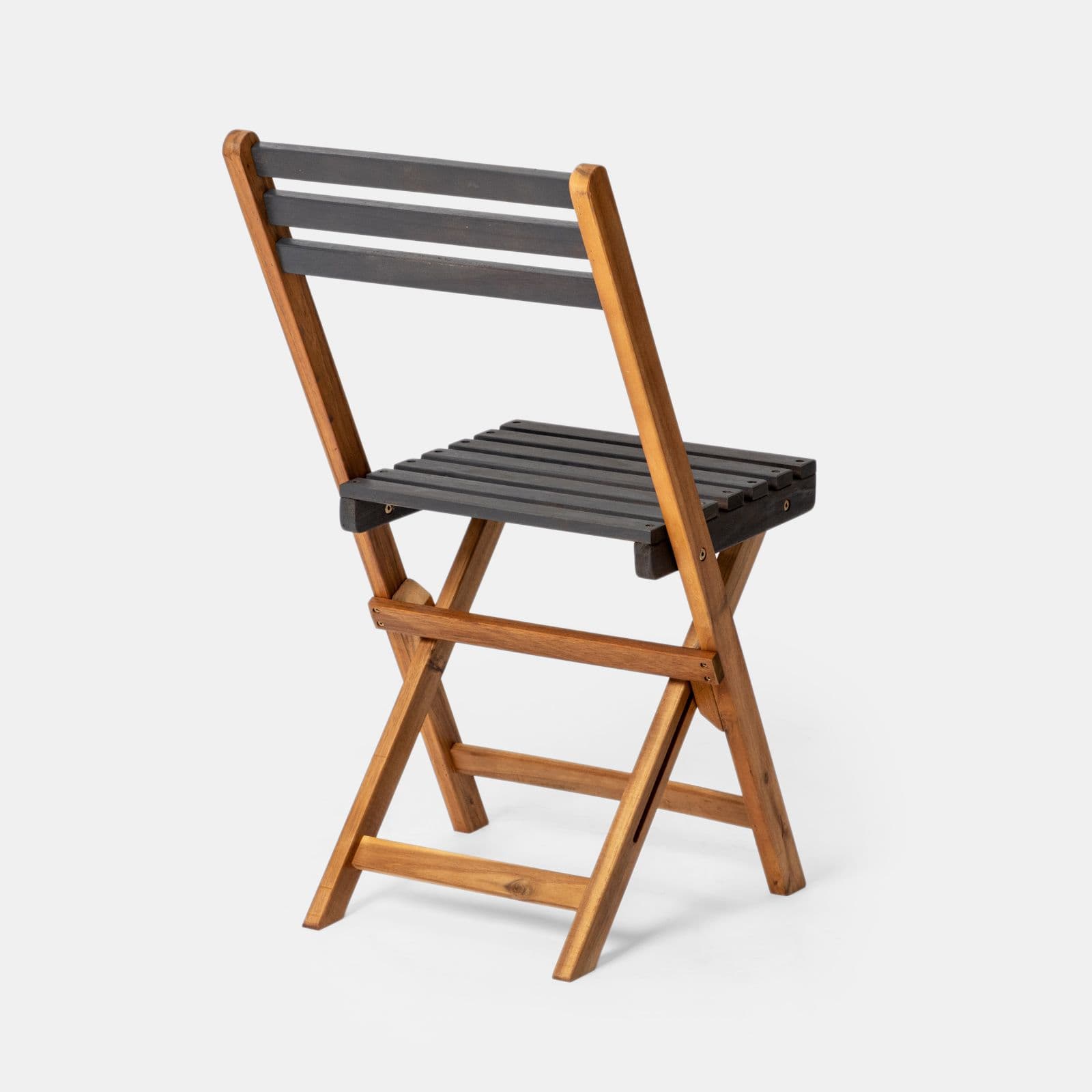 Set pranzo in legno massello di acacia tavolo 118x70 cm e 4 sedie pieghevoli - Nauru