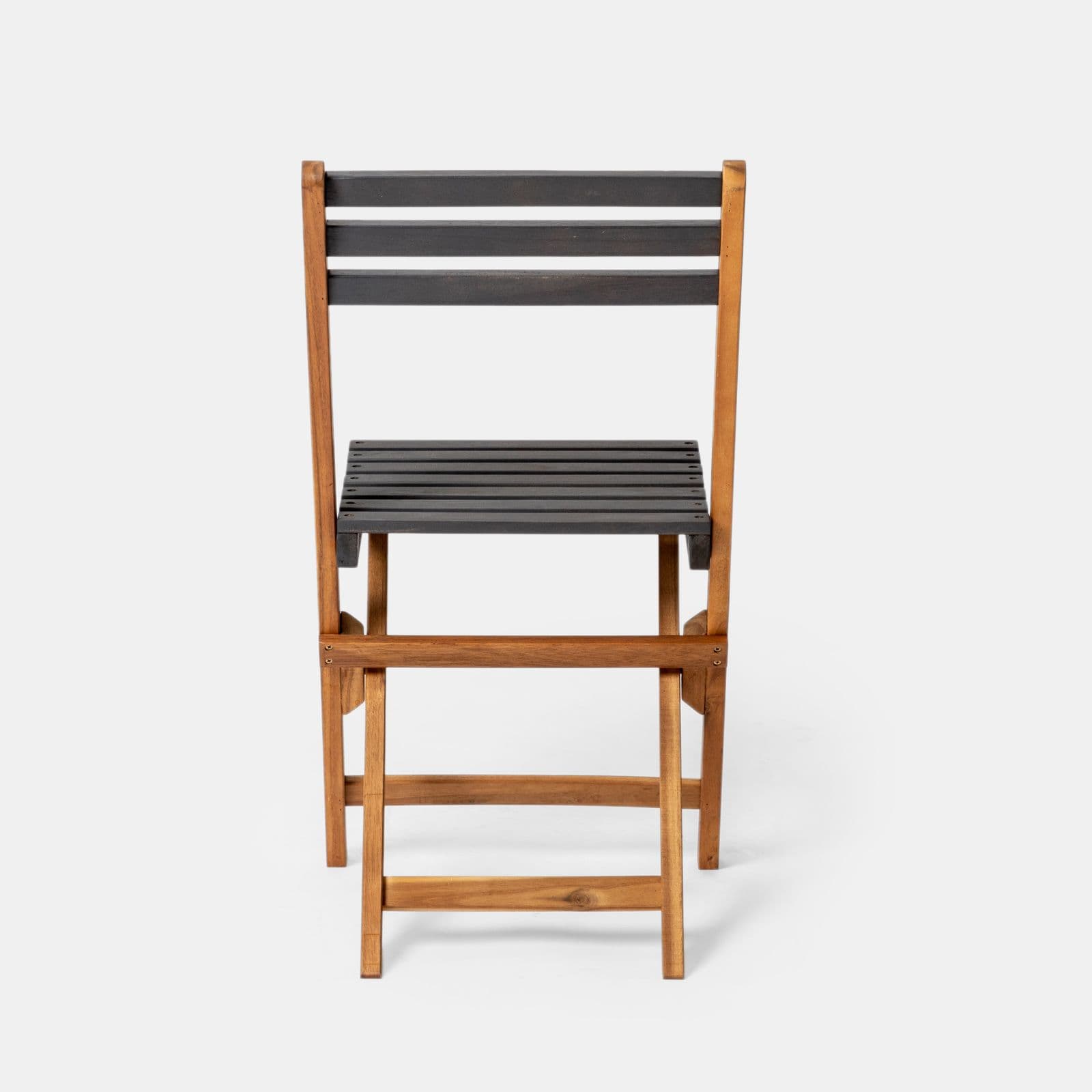 Set pranzo in legno massello di acacia tavolo 118x70 cm e 4 sedie pieghevoli - Nauru