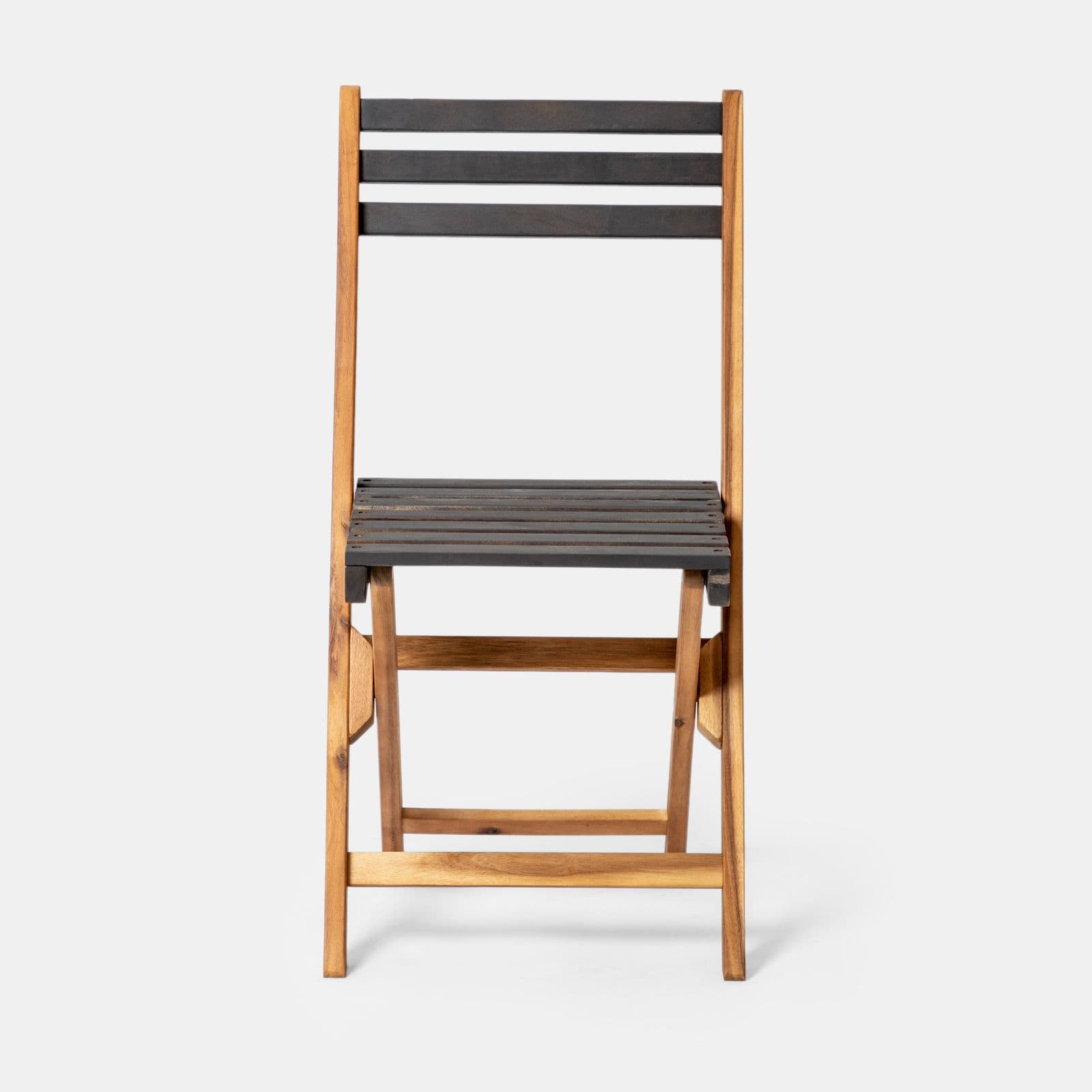 Set pranzo in legno massello di acacia tavolo 118x70 cm e 4 sedie pieghevoli - Nauru