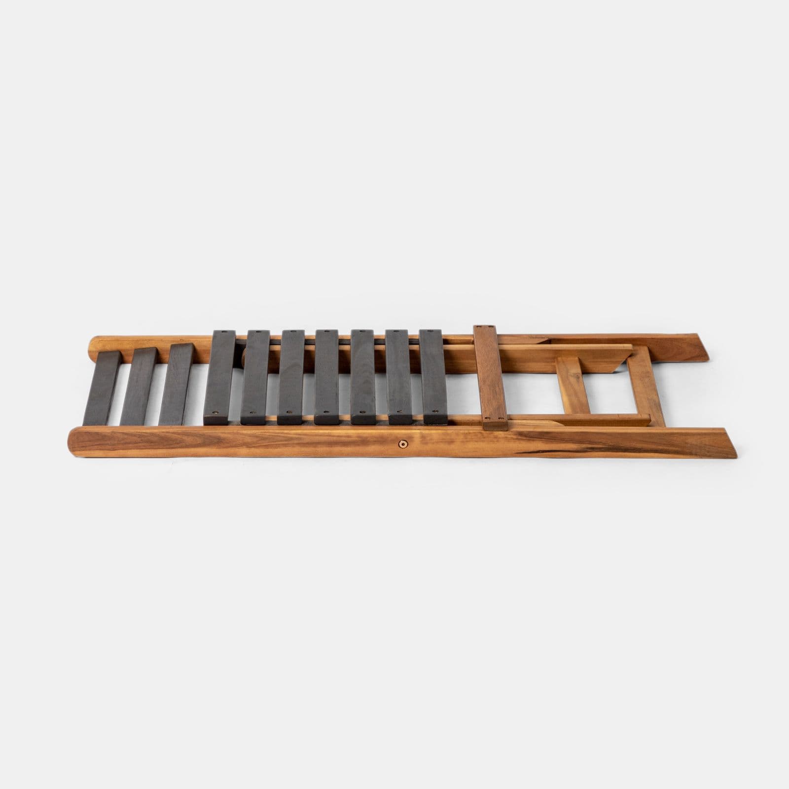 Set pranzo in legno massello di acacia tavolo 118x70 cm e 4 sedie pieghevoli - Nauru