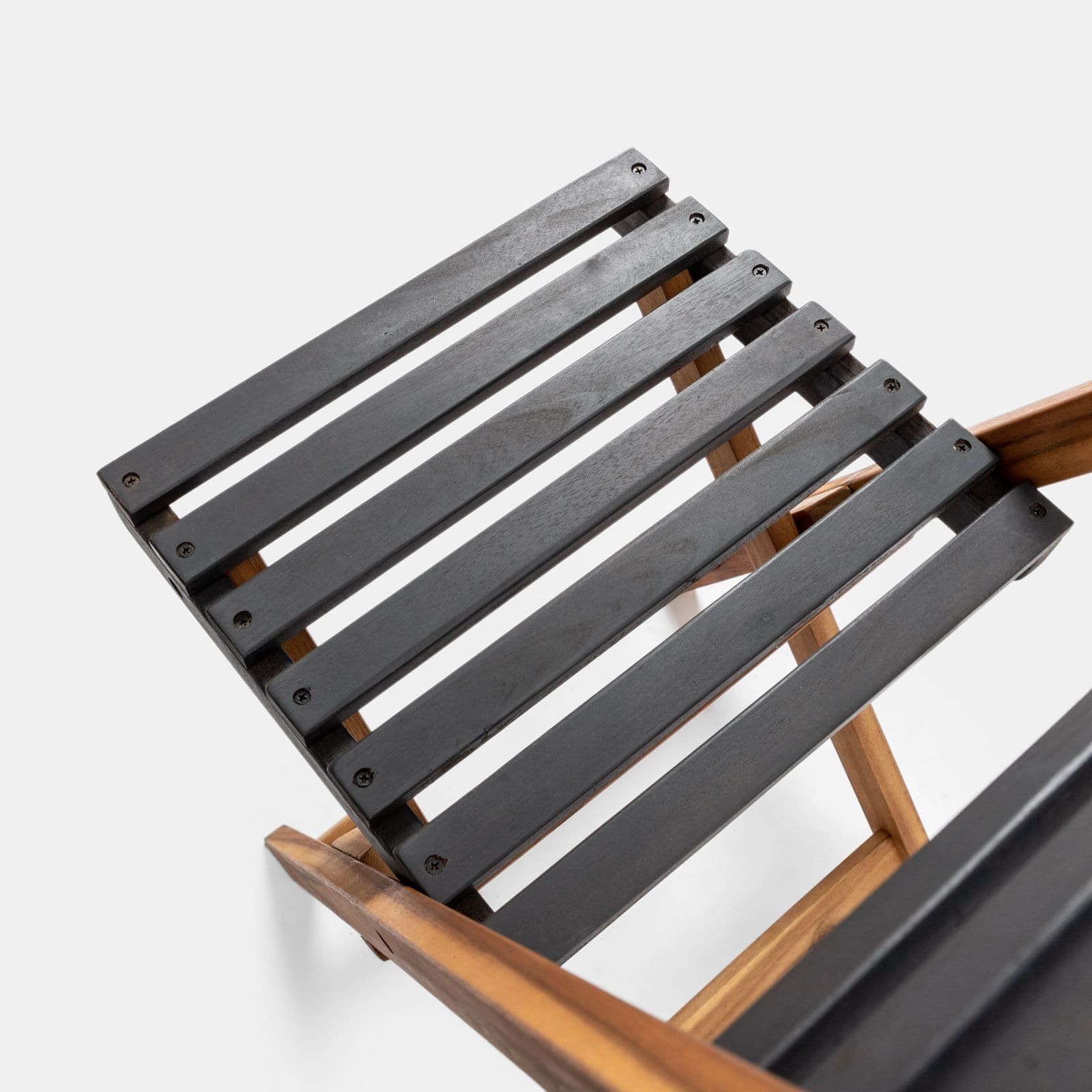 Set pranzo in legno massello di acacia tavolo 118x70 cm e 4 sedie pieghevoli - Nauru