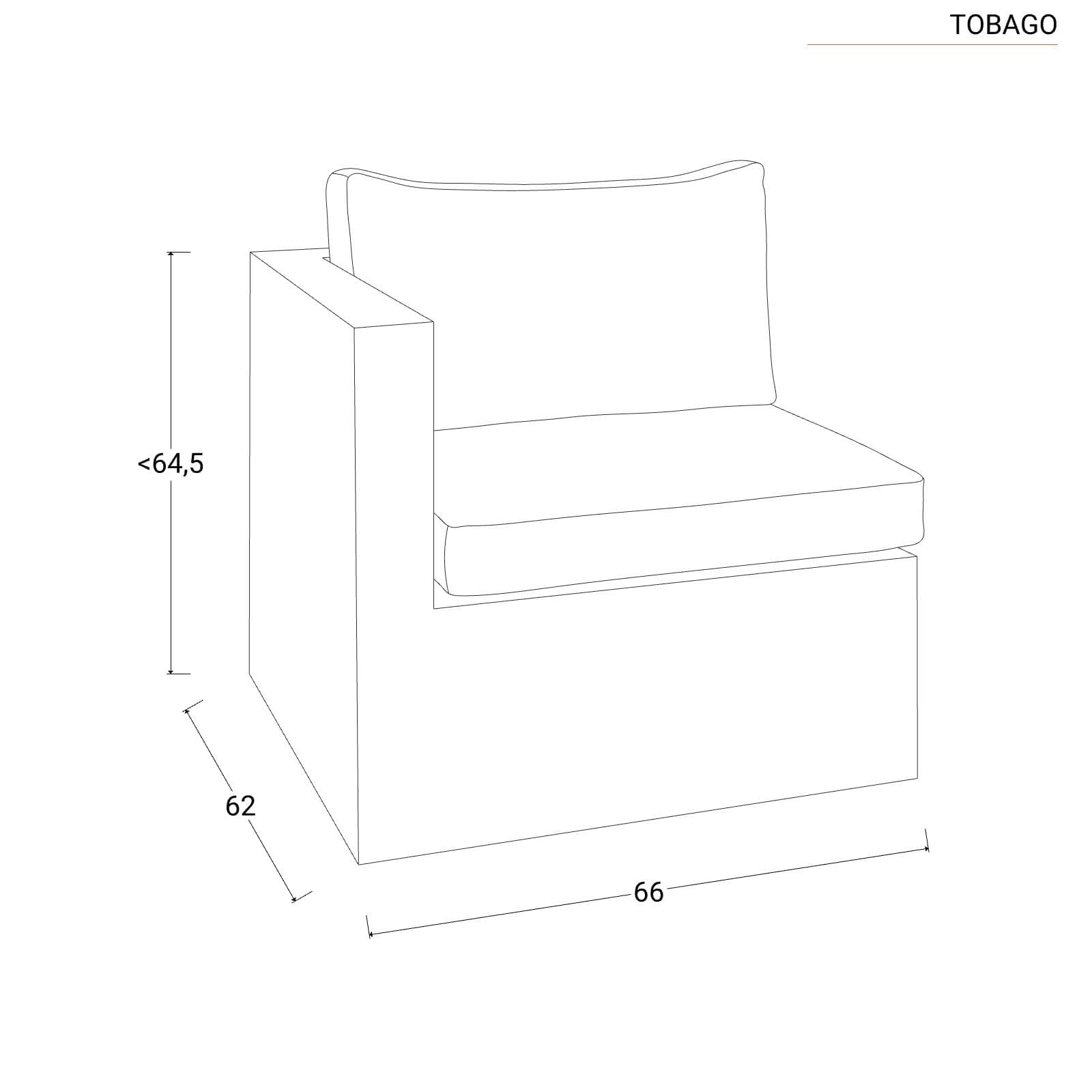 Set relax da giardino modulare con 2 divani 2 pouf e tavolino in polyrattan naturale - Tobago