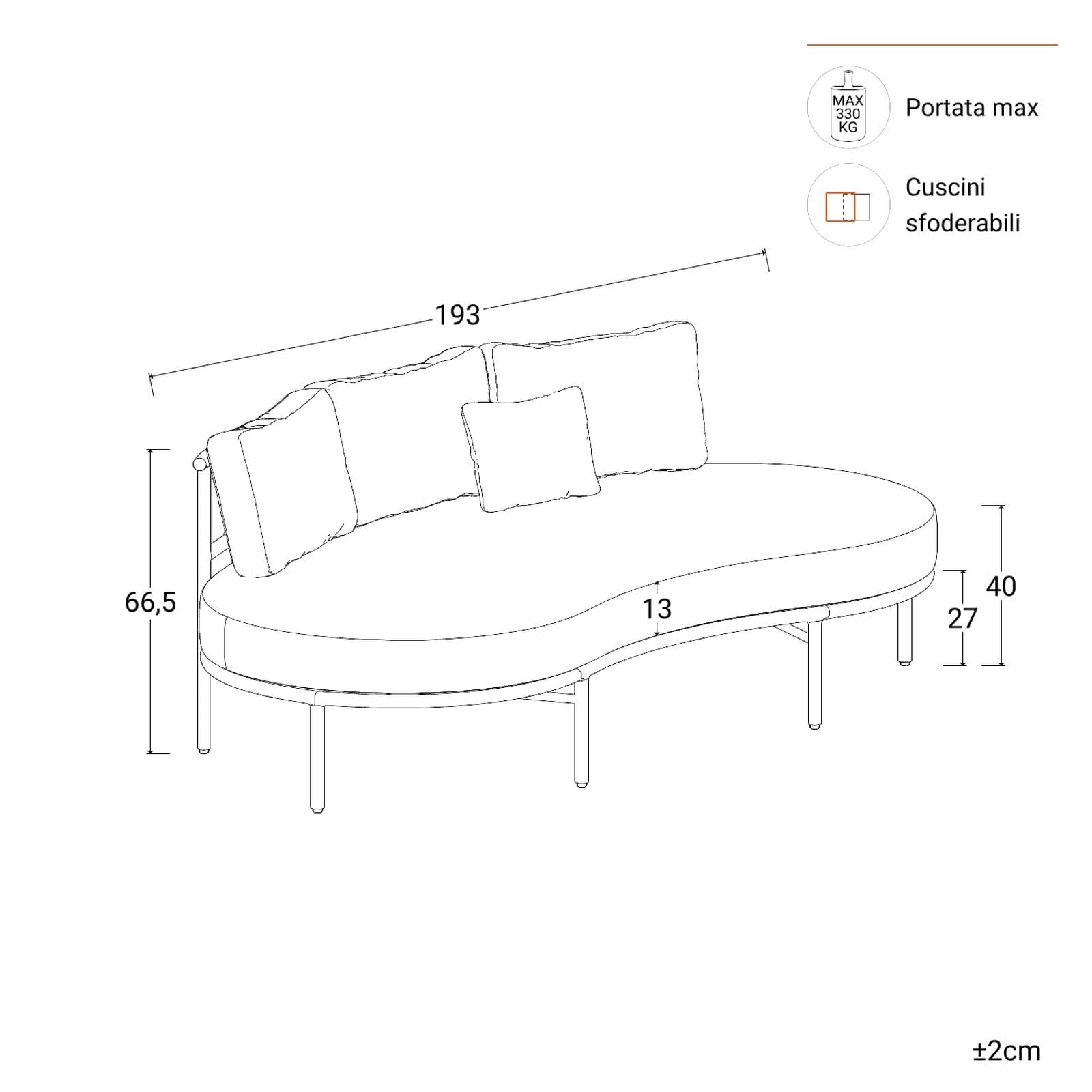 Set relax 2 poltrone divano e tavolino in alluminio effetto legno e tessuto olefin beige - Keanu