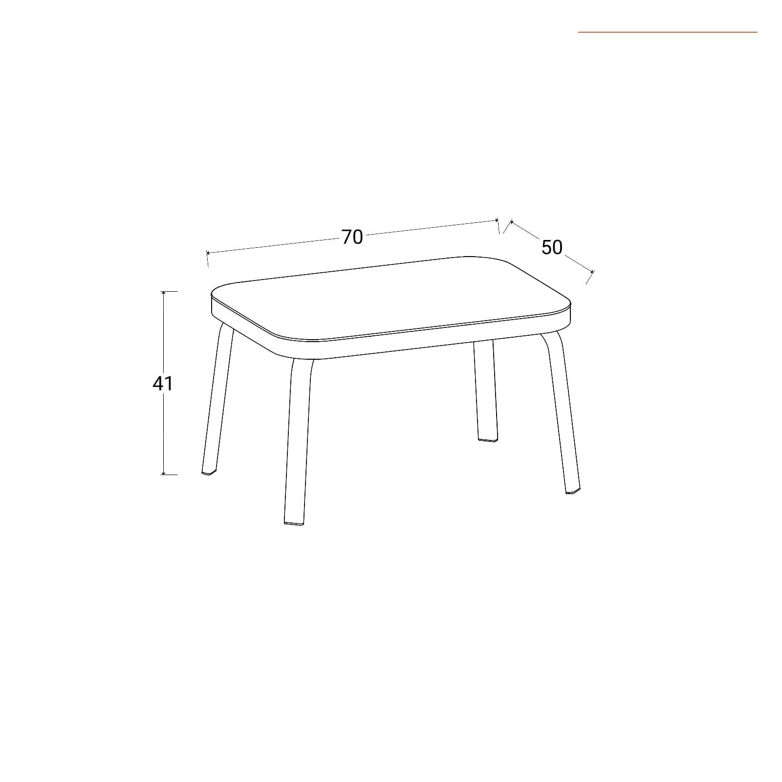 Set relax 4 posti con tavolino in acciaio e textilene antracite - Ninfa