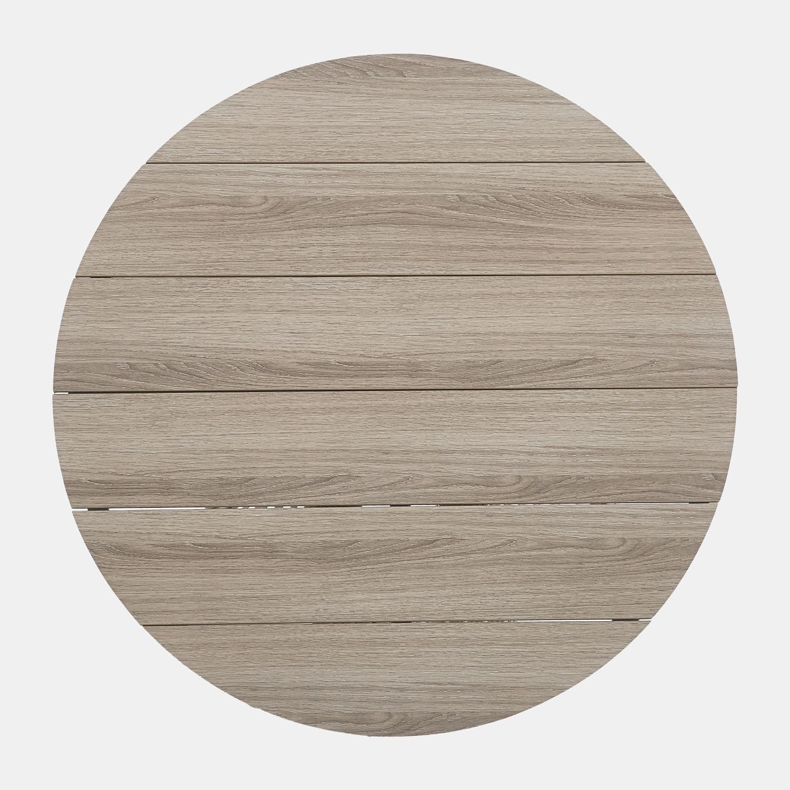 ZACK SET RELAX 4 POSTI ACCIAIO EFFETTO LEGNO C/ POLYRATTAN NATURALE E CUSCINO BEIGE