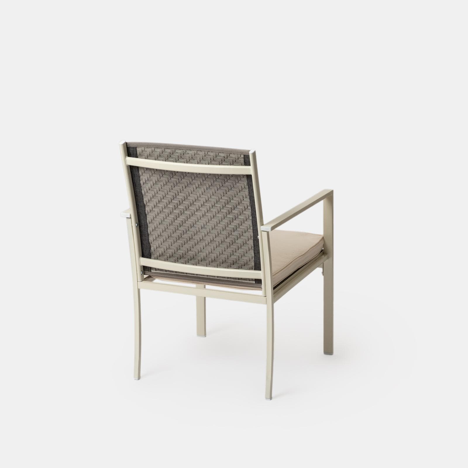 Set relax 4 posti in polyrattan caffè con tavolino e cuscini - Borakay