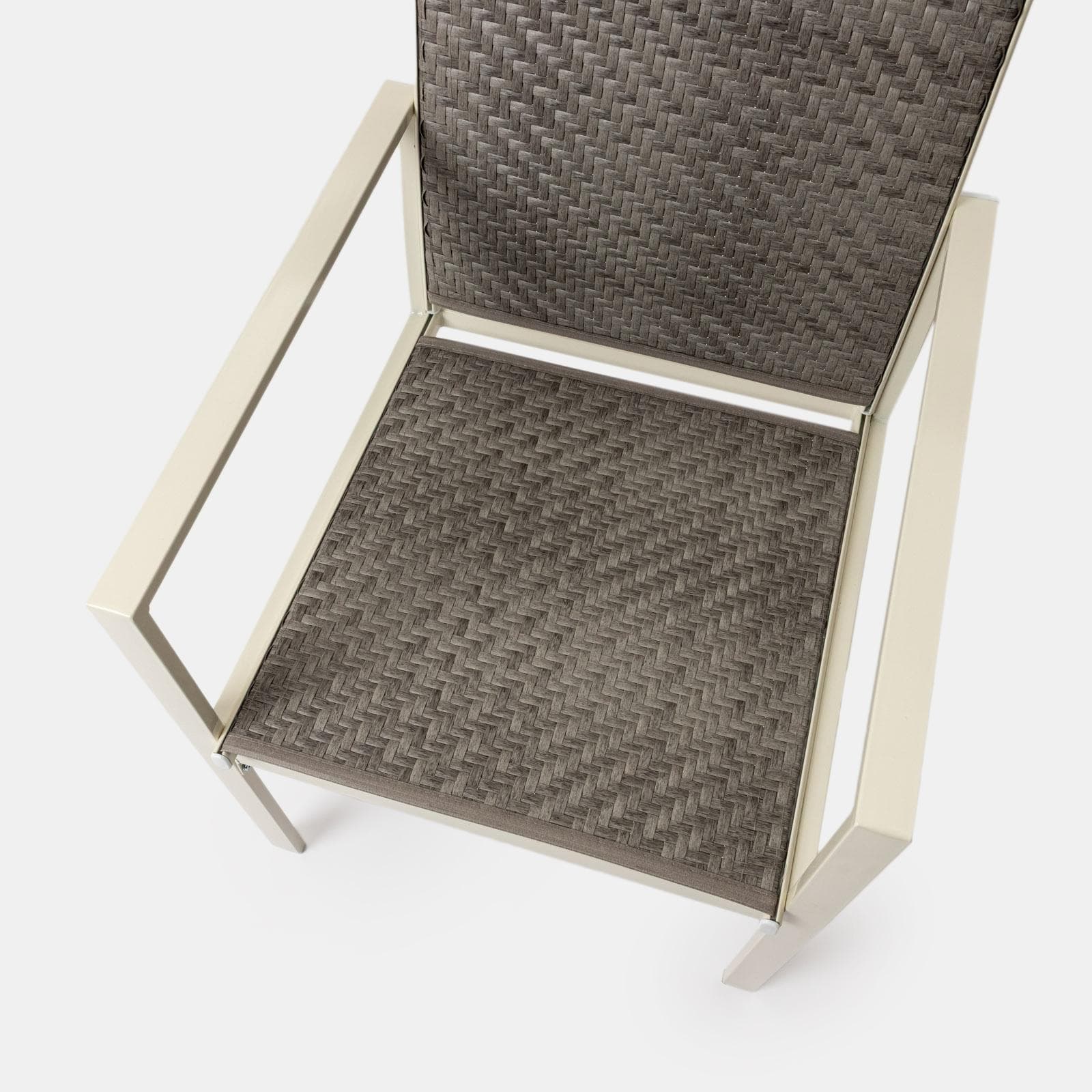 Set relax 4 posti in polyrattan caffè con tavolino e cuscini - Borakay