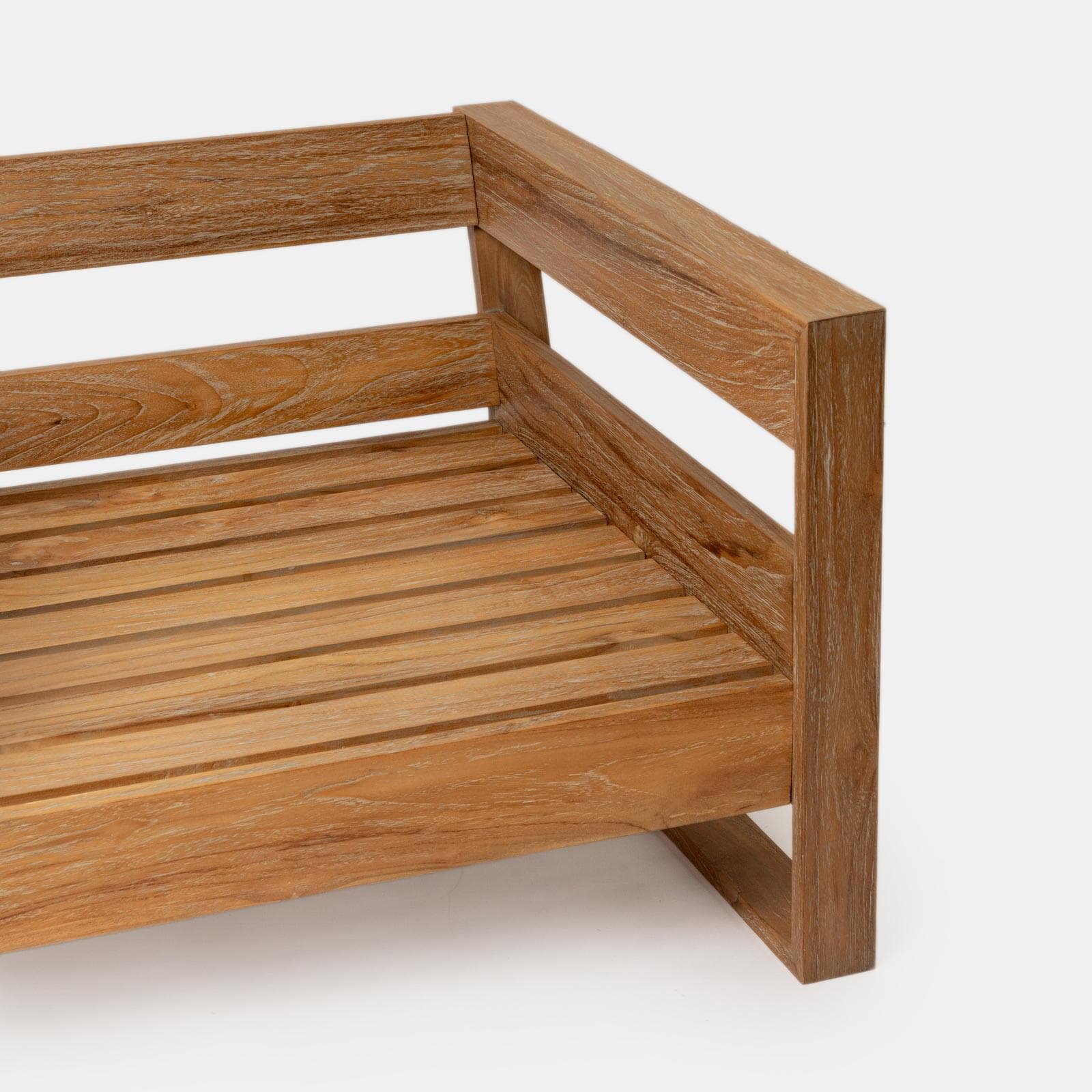 Set relax 5 posti in legno teak con cuscini grigio scuro - Cairo