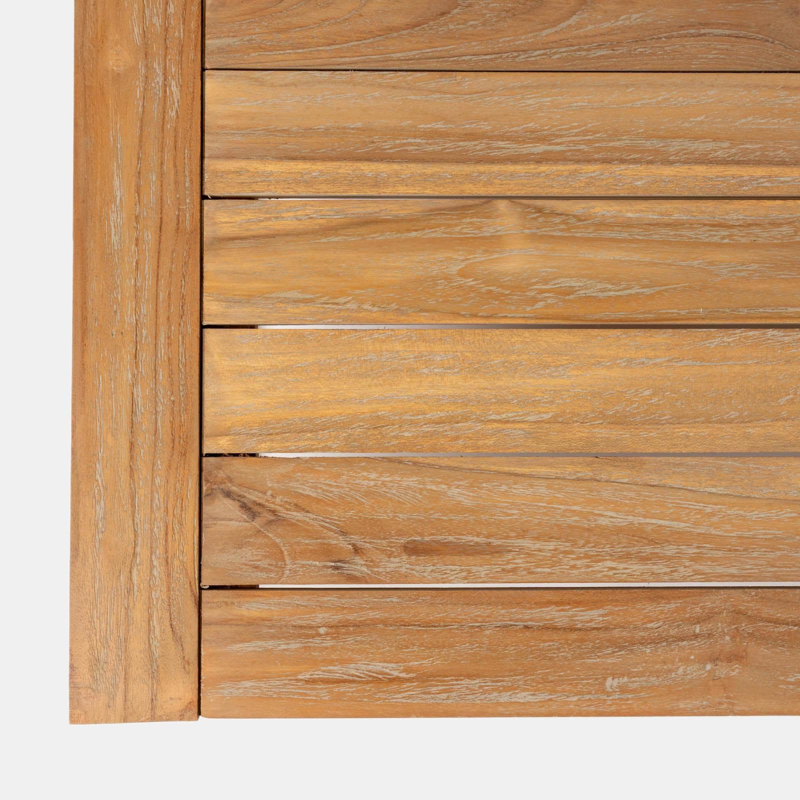 Set relax 5 posti in legno teak con cuscini grigio scuro - Cairo