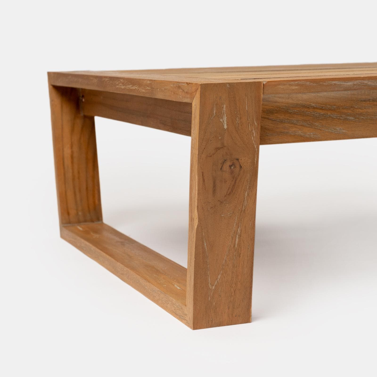 Set relax 5 posti in legno teak con cuscini grigio scuro - Cairo