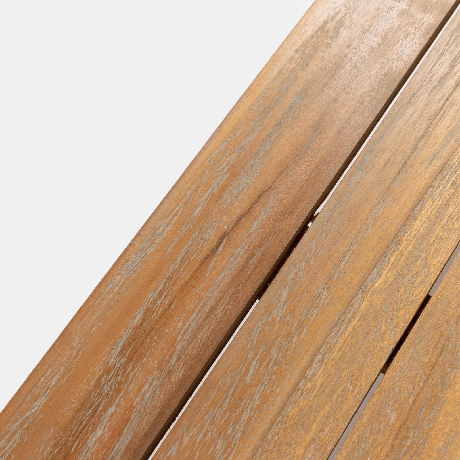 Set relax 5 posti in legno teak con cuscini grigio scuro - Cairo