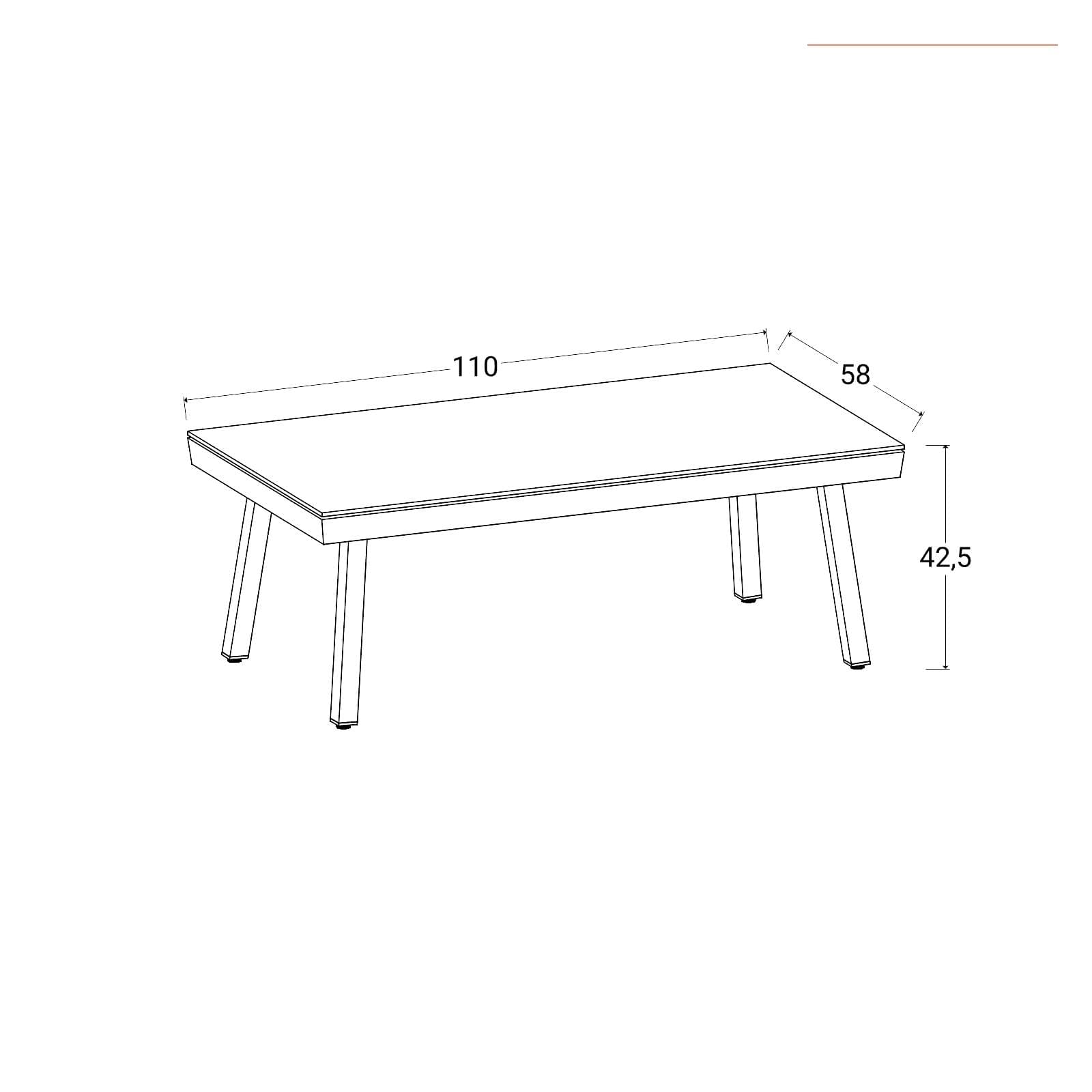 Set relax divano 2 poltrone e tavolino con top in vetro in alluminio antracite con cuscini - Sombrero