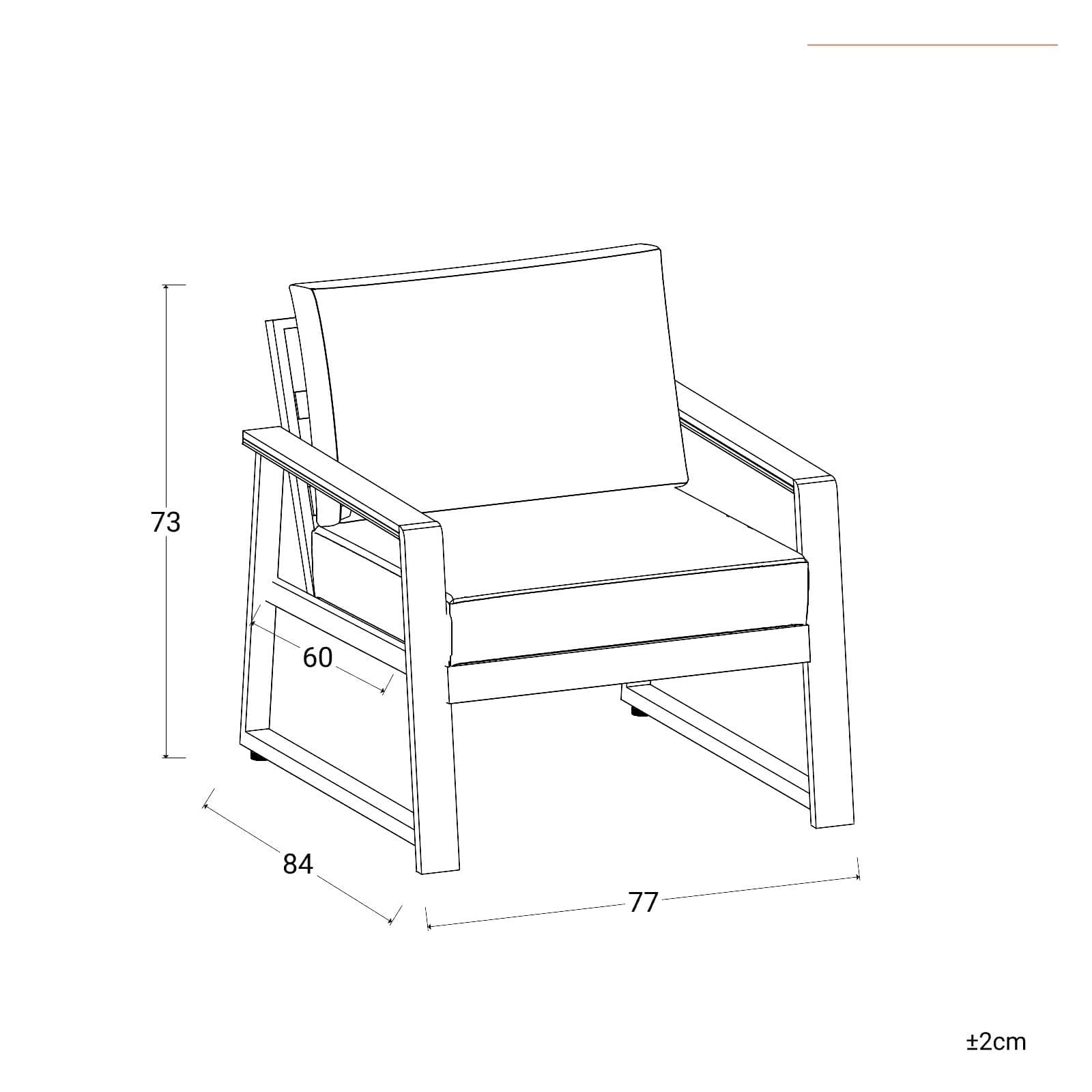 Set relax divano 2 poltrone e tavolino con top in vetro in alluminio bianco con cuscini - Sombrero